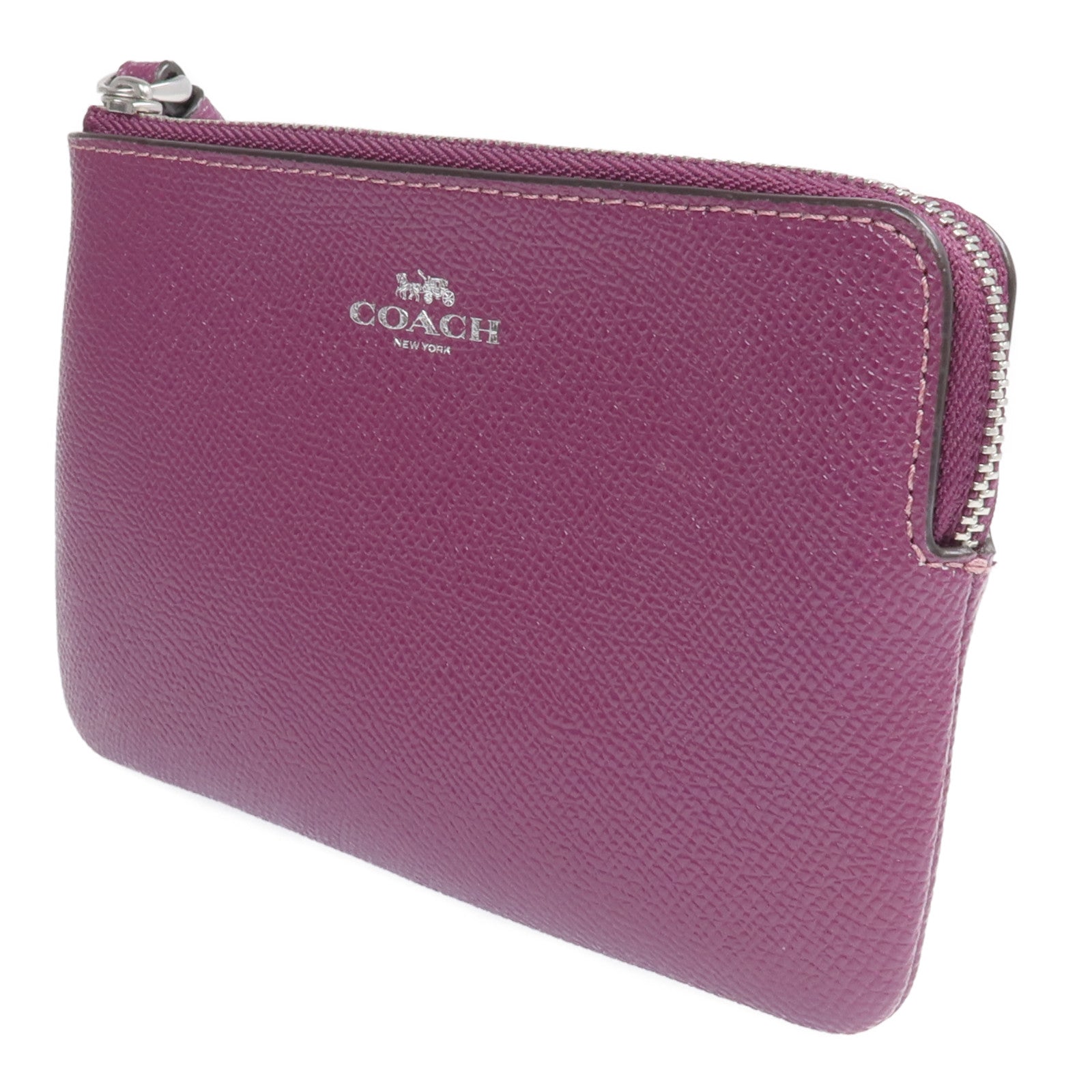 COACH 牛皮皮革Wallet銀扣長錢包