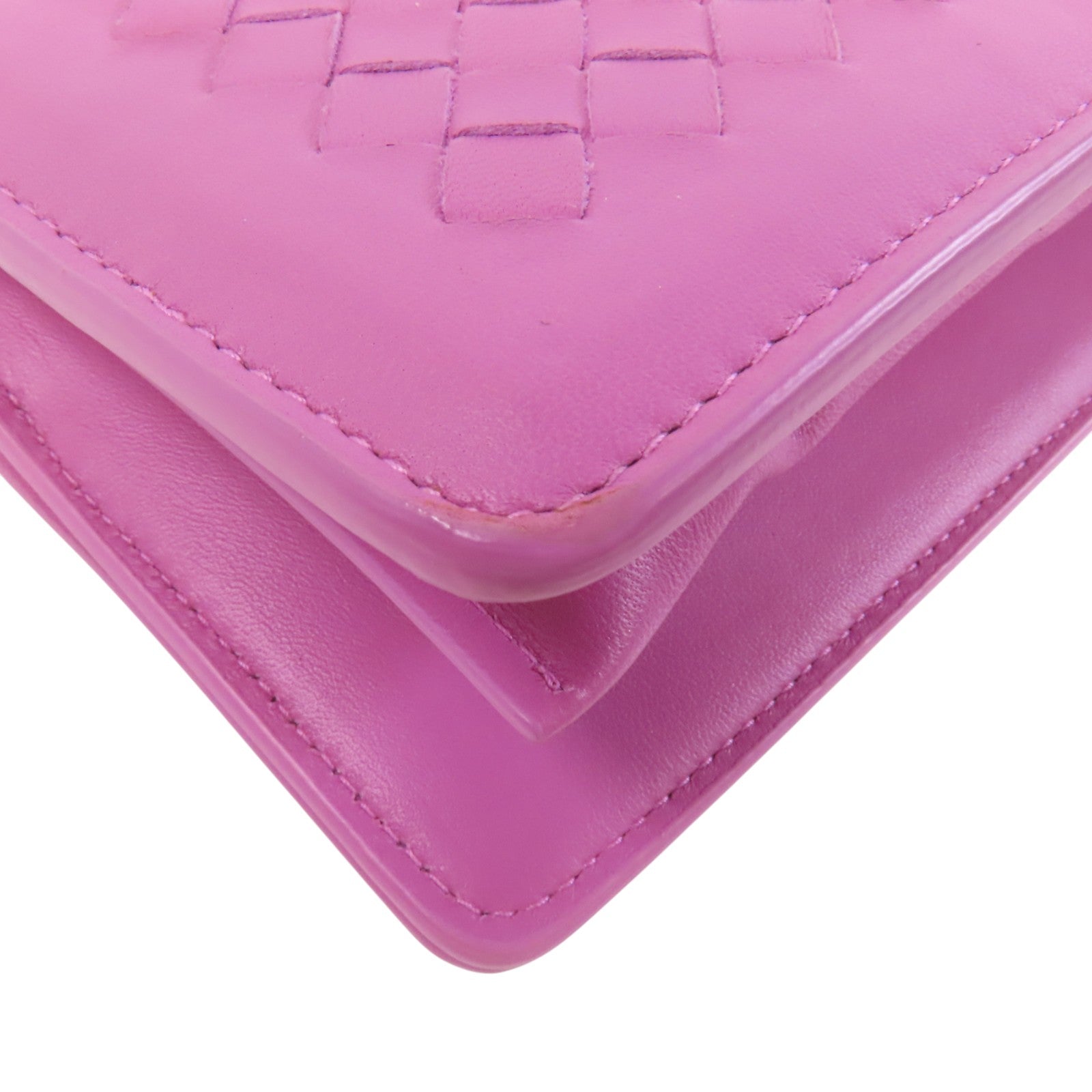 BOTTEGA VENETA 織紋皮革Chain Shoulder鏈帶肩背袋