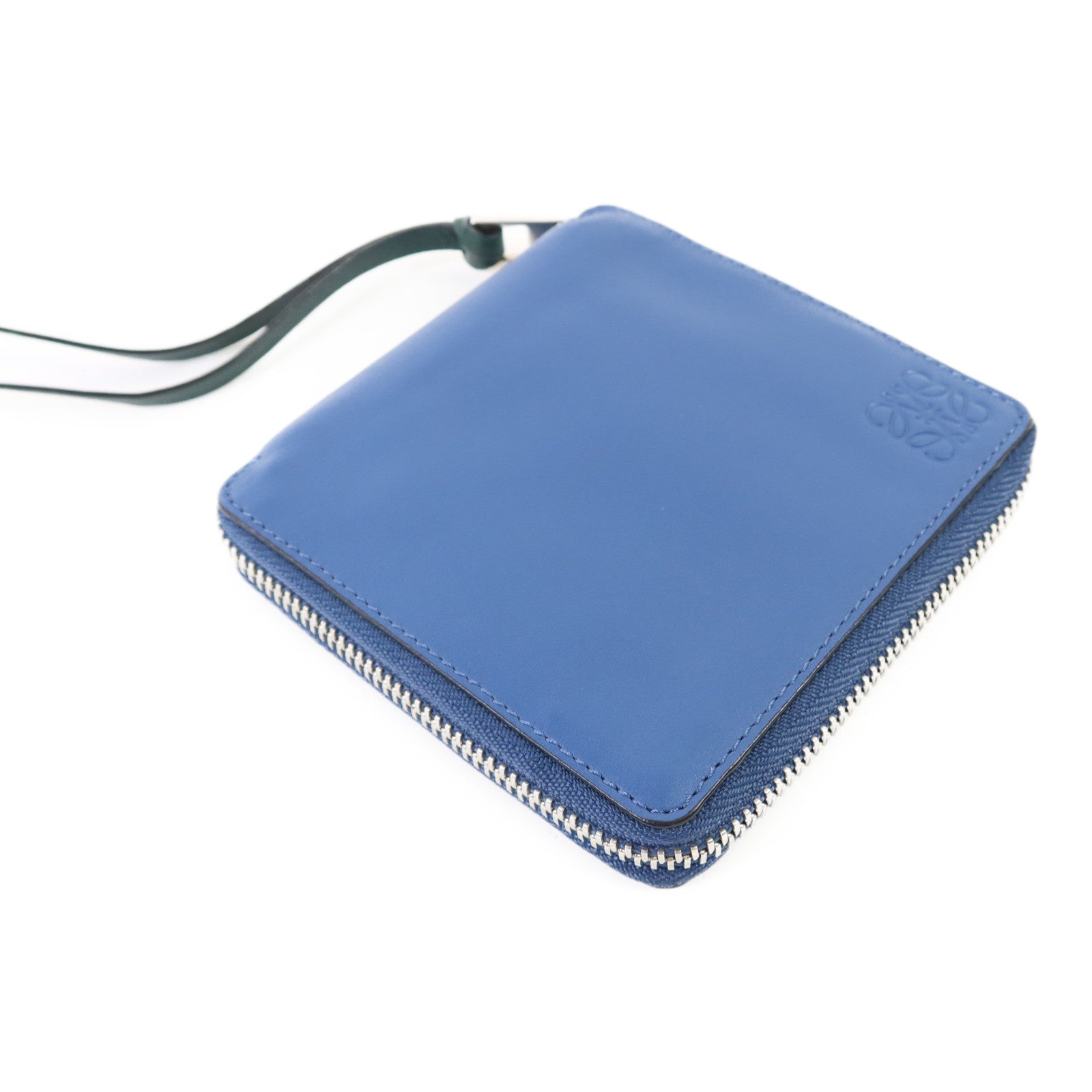 LOEWE 【激減優惠】牛皮皮革Round Wallet銀扣錢包