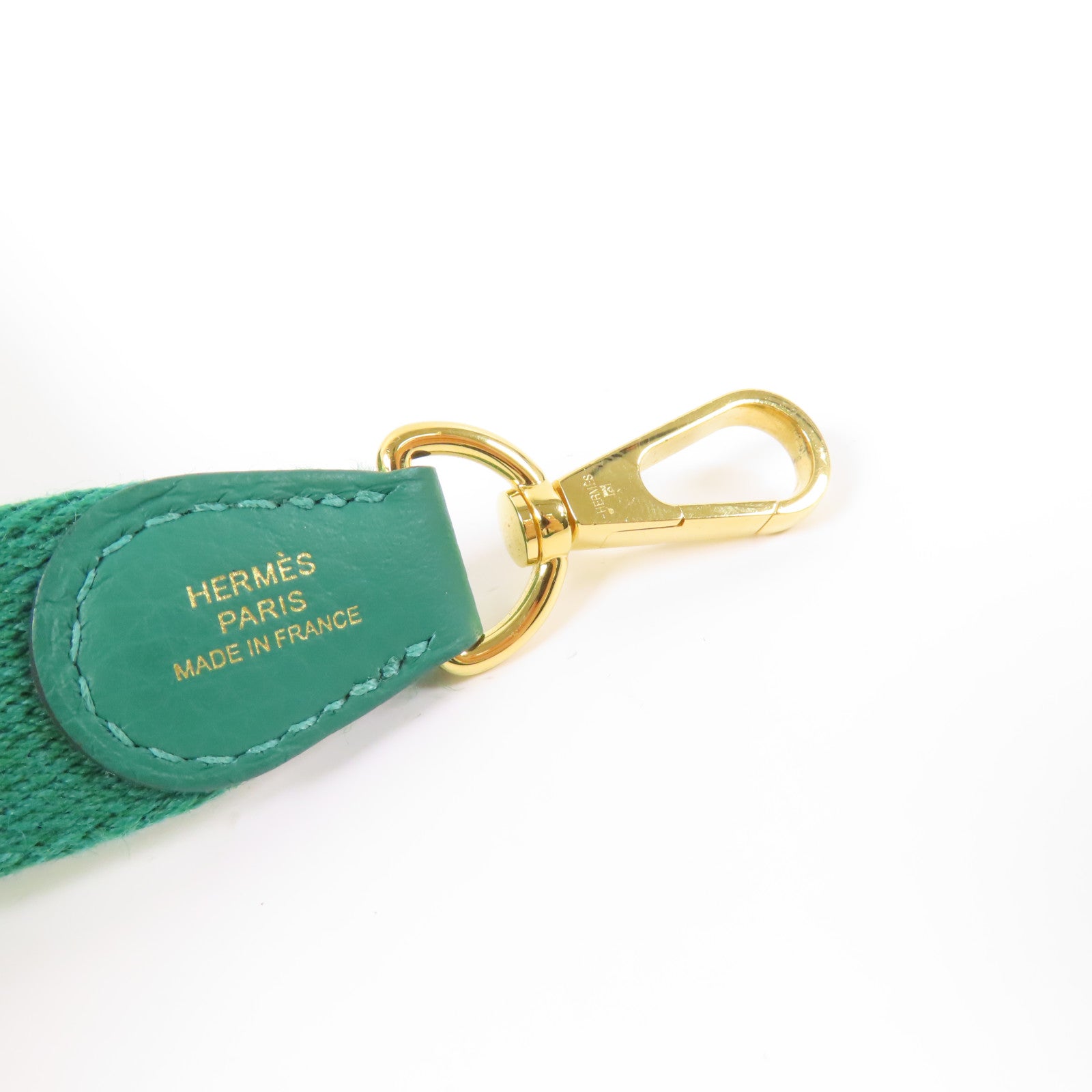 HERMES GHW Evelyne TPM Shoulder Bag Vertigo Green