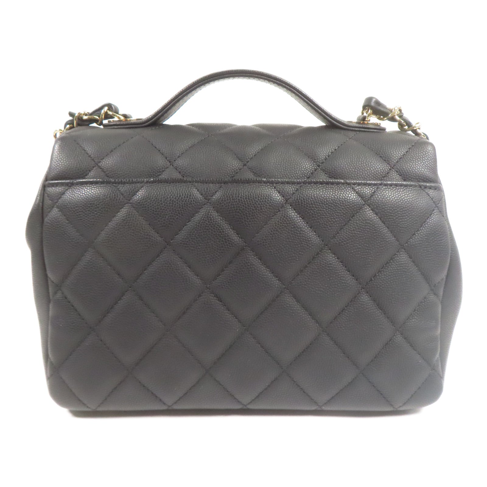 CHANEL 牛皮皮革Affinity Bag金扣手挽肩背兩用袋