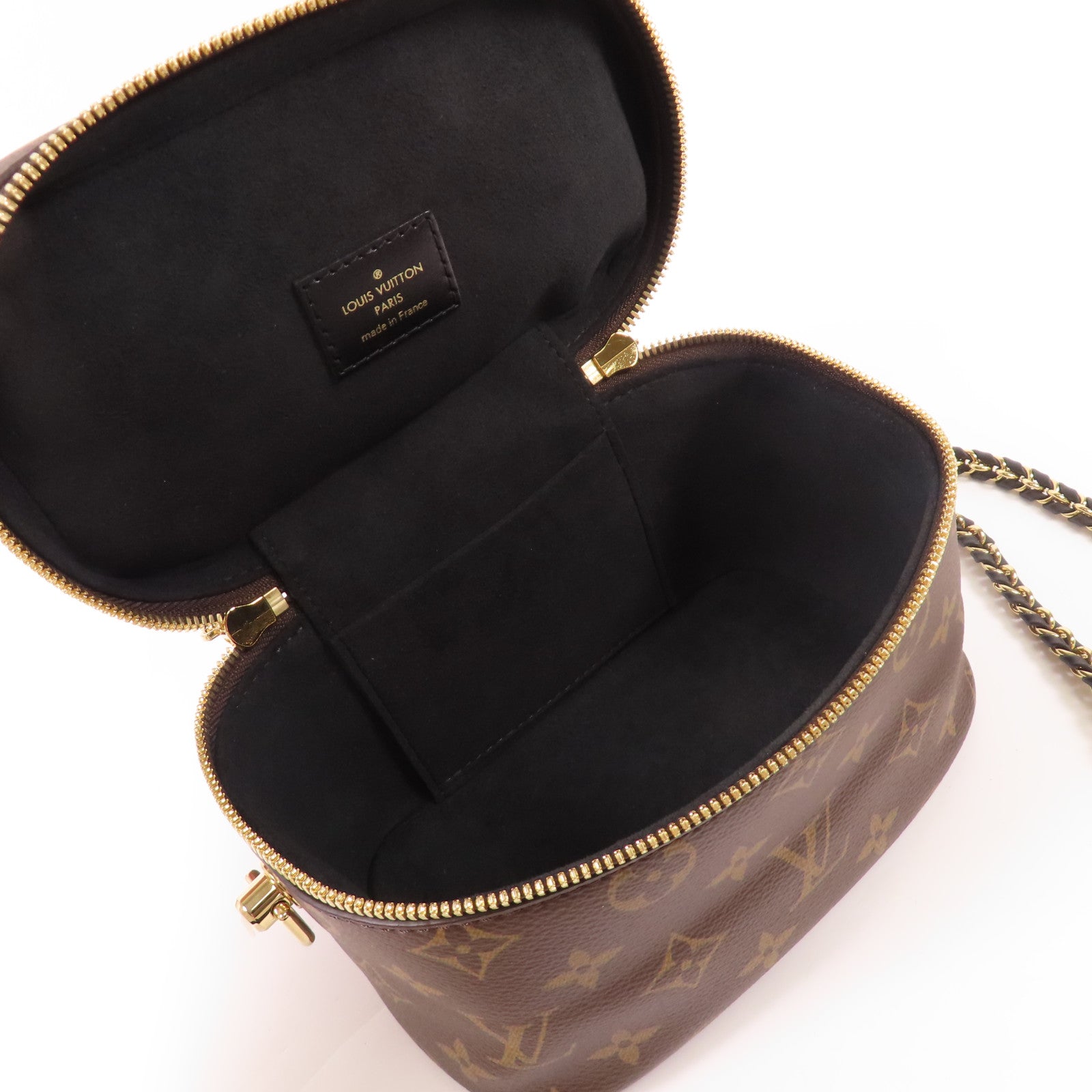 LOUIS VUITTON LV GHW Vanity PM 2 Way Shoulder Bag M45165 Monogram Reverse Brown