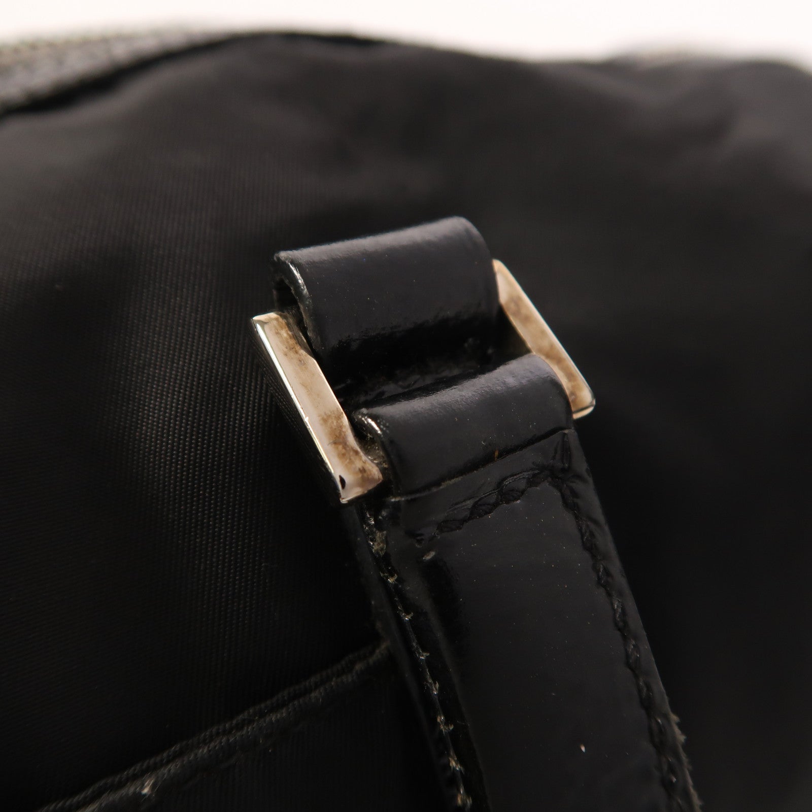 PRADA 尼龍2 Way Shoulder銀扣手挽肩背兩用袋