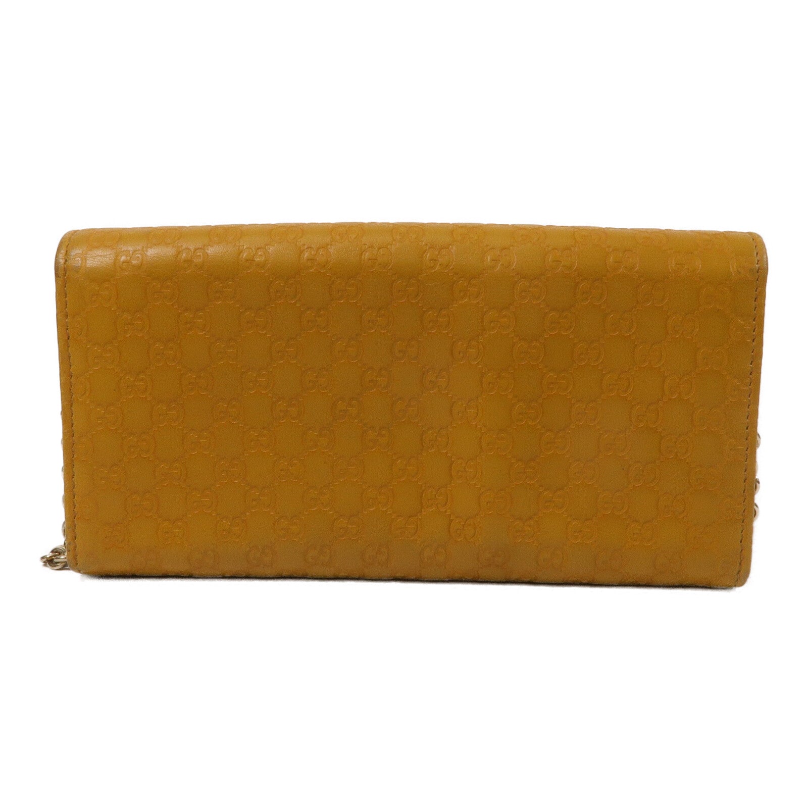 GUCCI 牛皮皮革Pouch Long wallet鏈帶肩背袋