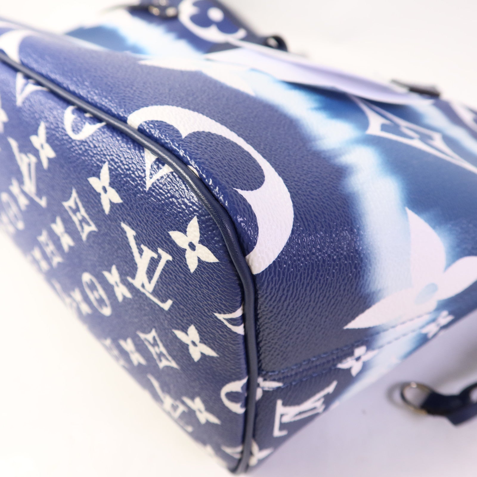 LOUIS VUITTON Monogram Escale Neverfull MM銀扣手挽袋