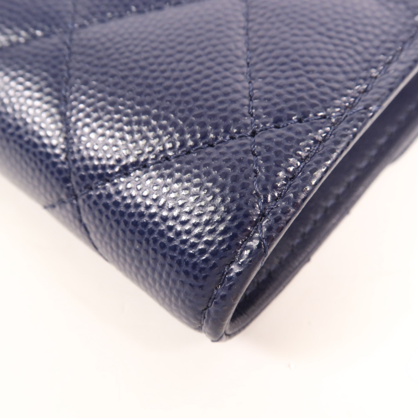 CHANEL 牛皮皮革Wallet金扣長錢包