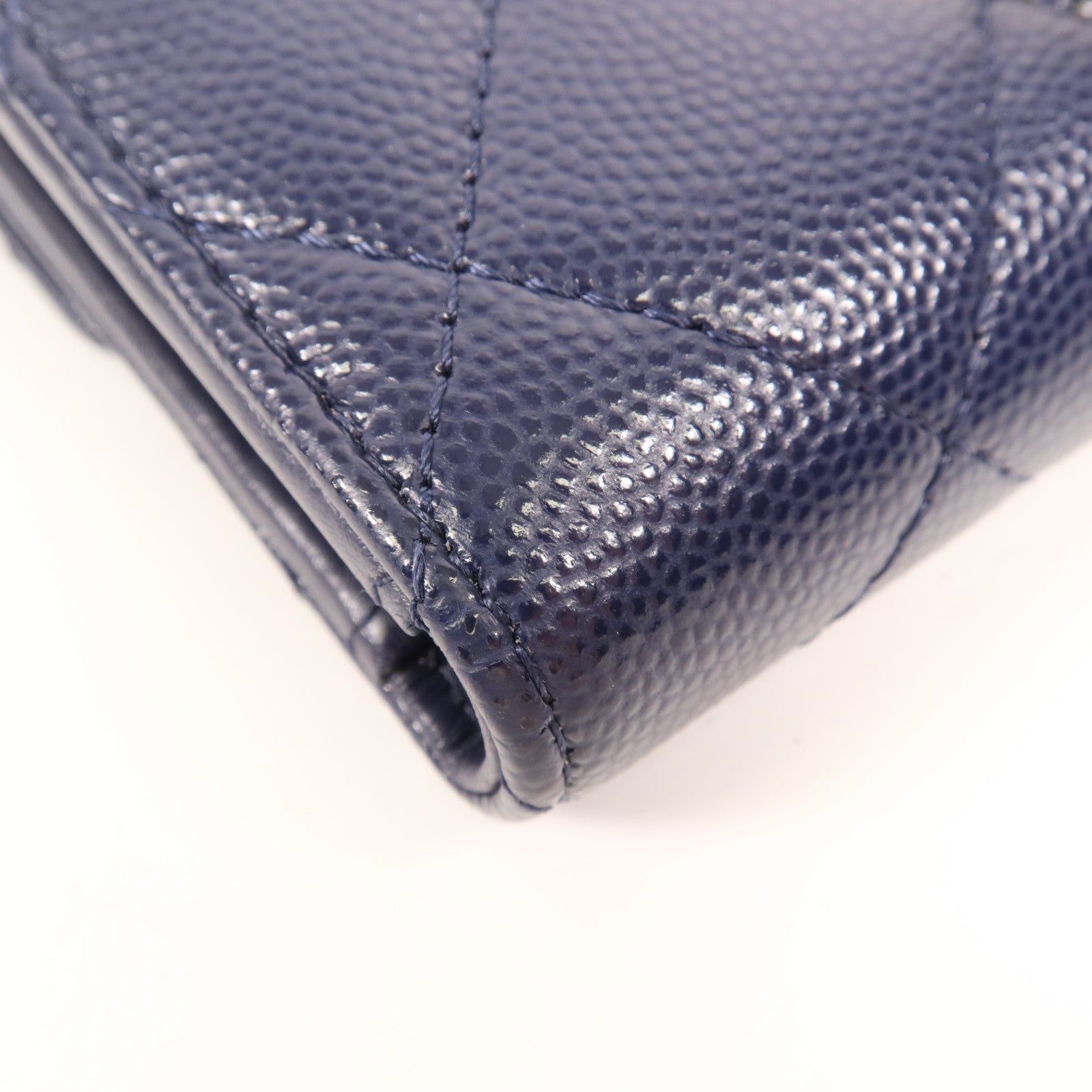 CHANEL 【激減優惠】牛皮皮革Wallet金扣長錢包