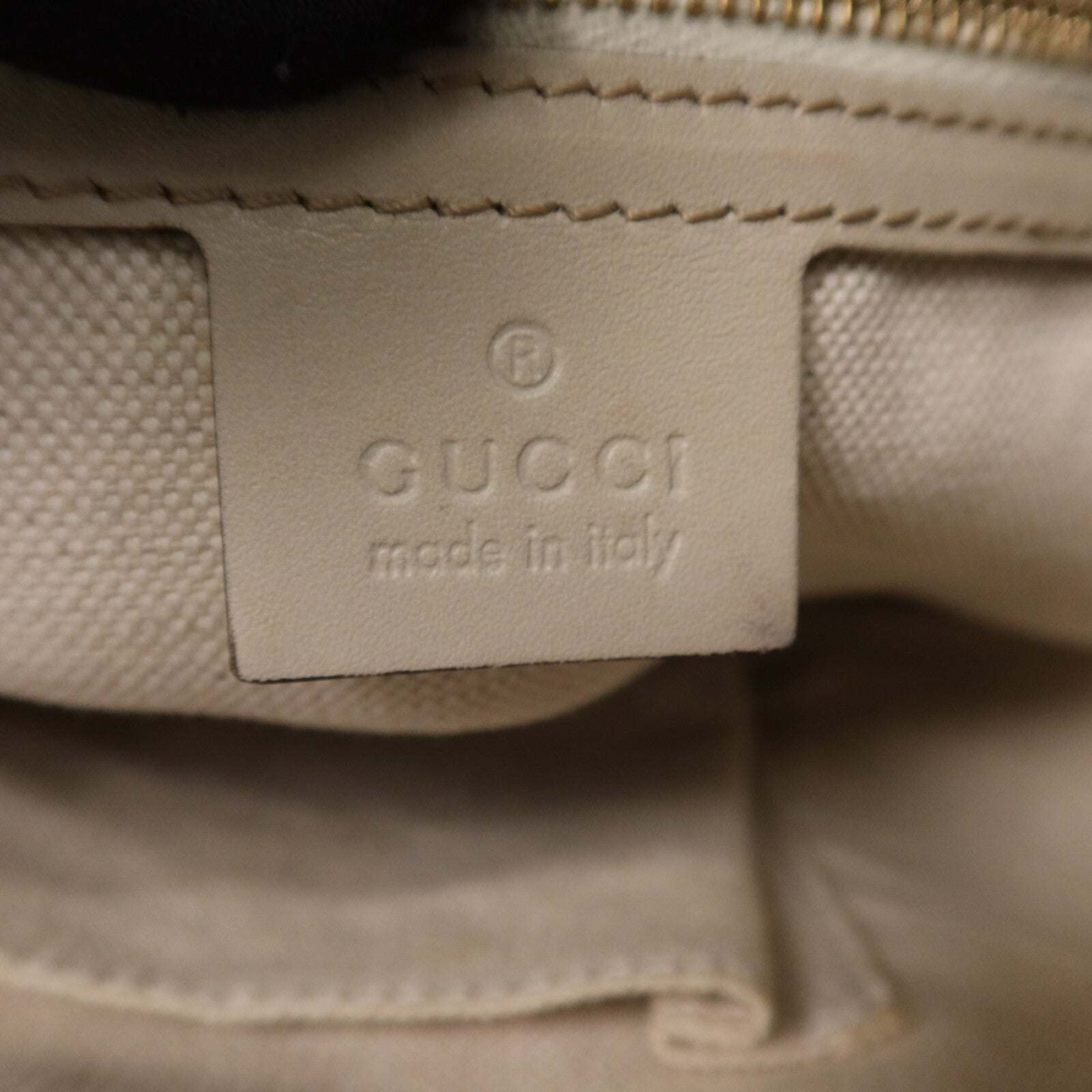 GUCCI 帆布Tote Bag金扣手挽袋