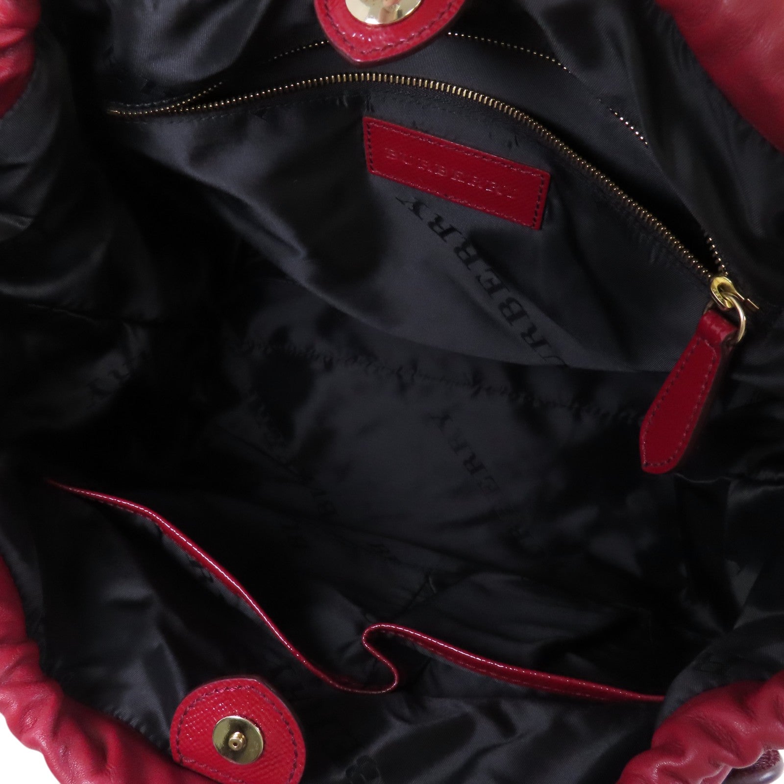BURBERRY 漆皮皮革Dinton Bag金扣手挽肩背兩用袋