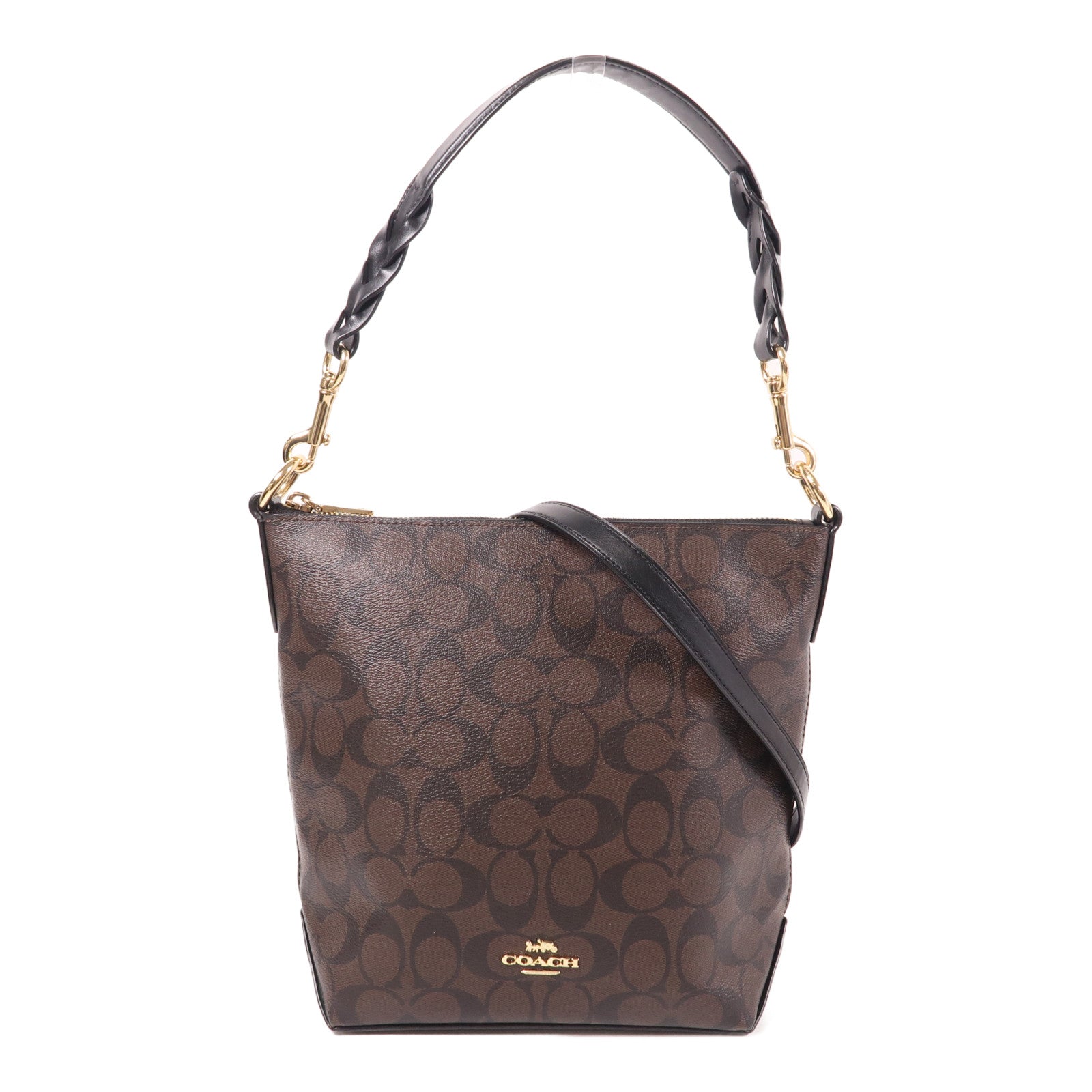 COACH 牛皮皮革Mini Abby Duffle金扣肩背袋