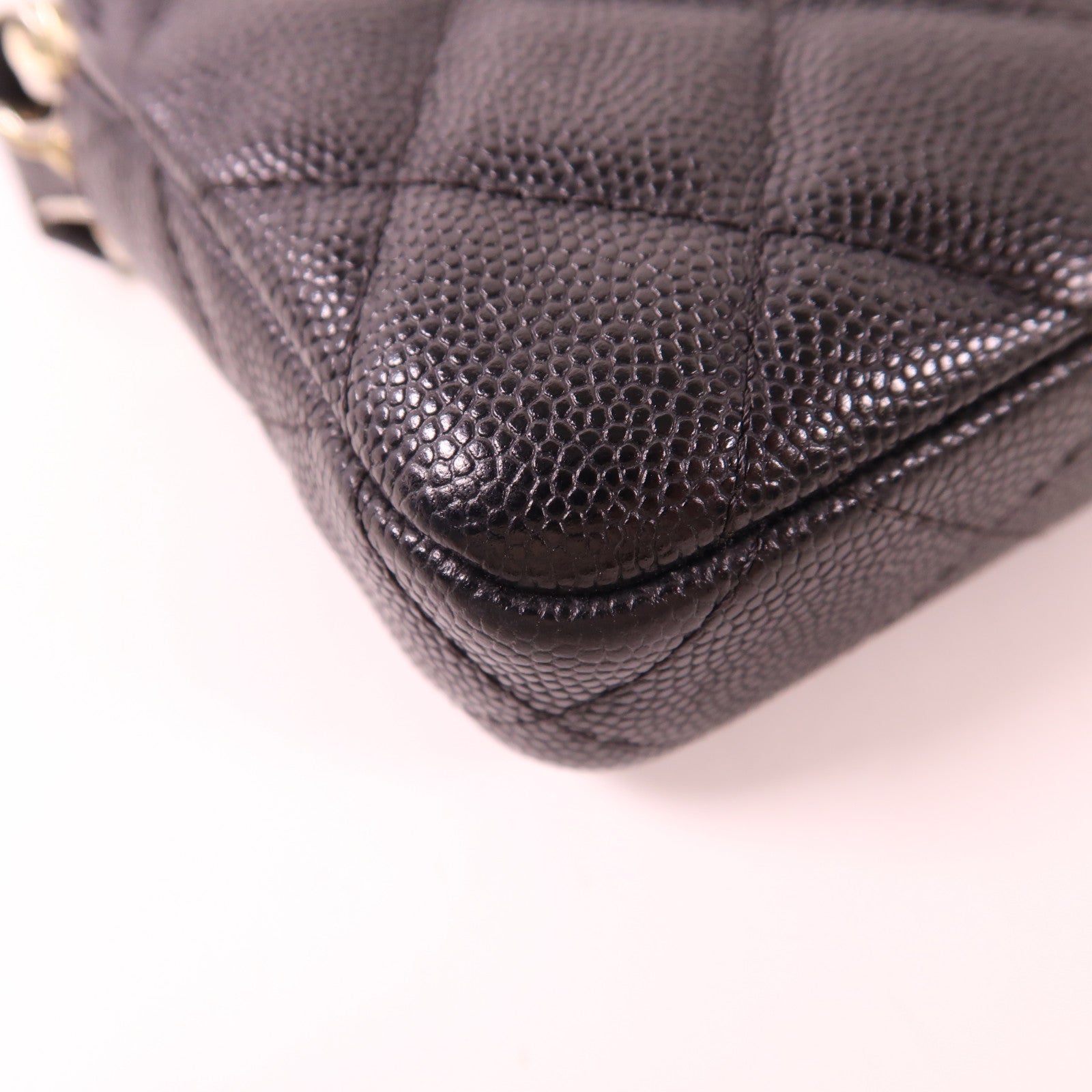 CHANEL 牛皮皮革Chain Shoulder Bag金扣鏈帶肩背袋