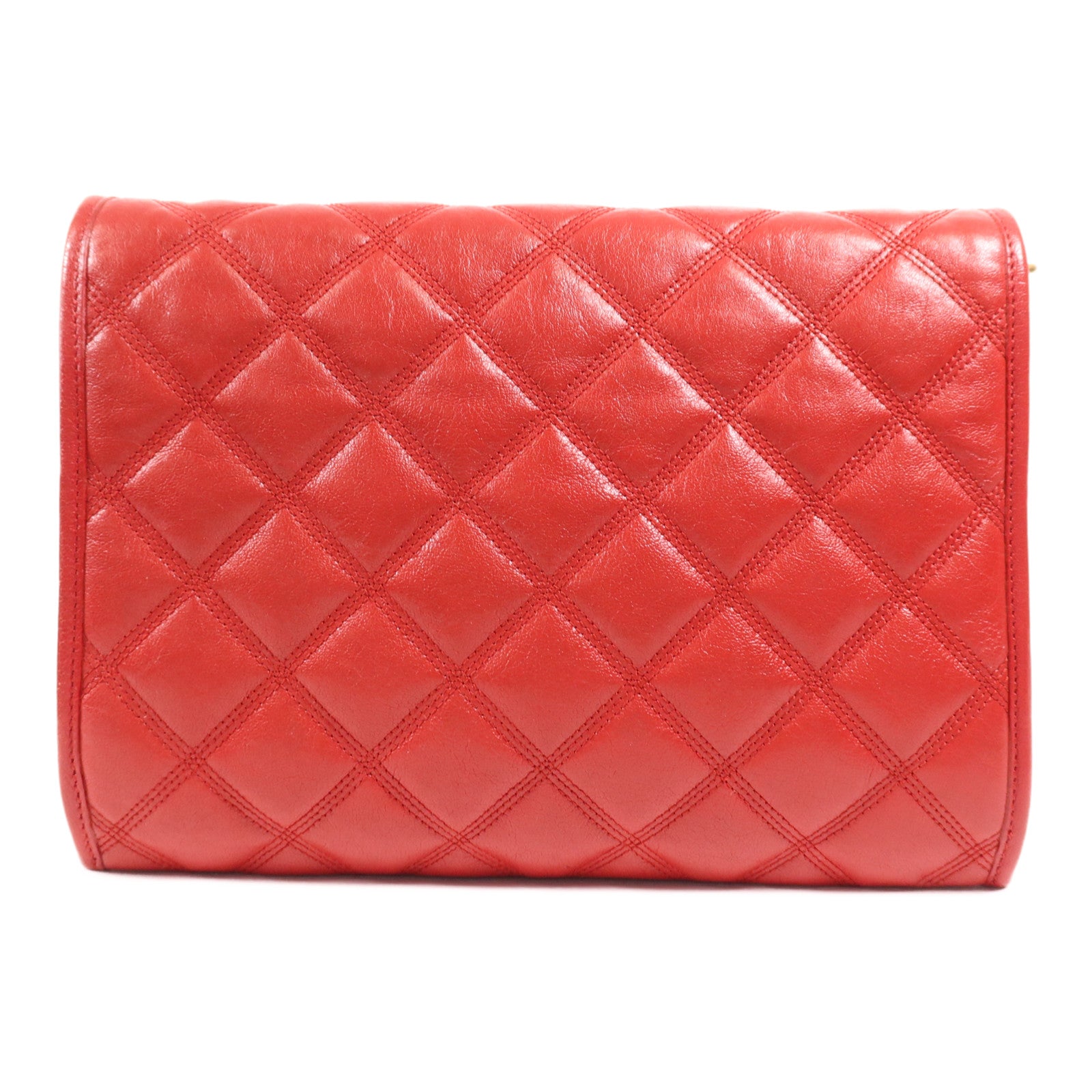 SAINT LAURENT 牛皮皮革Shoulder Bag金扣鏈帶肩背袋