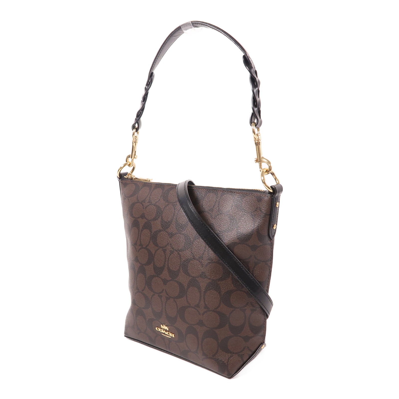 COACH 牛皮皮革Mini Abby Duffle金扣肩背袋