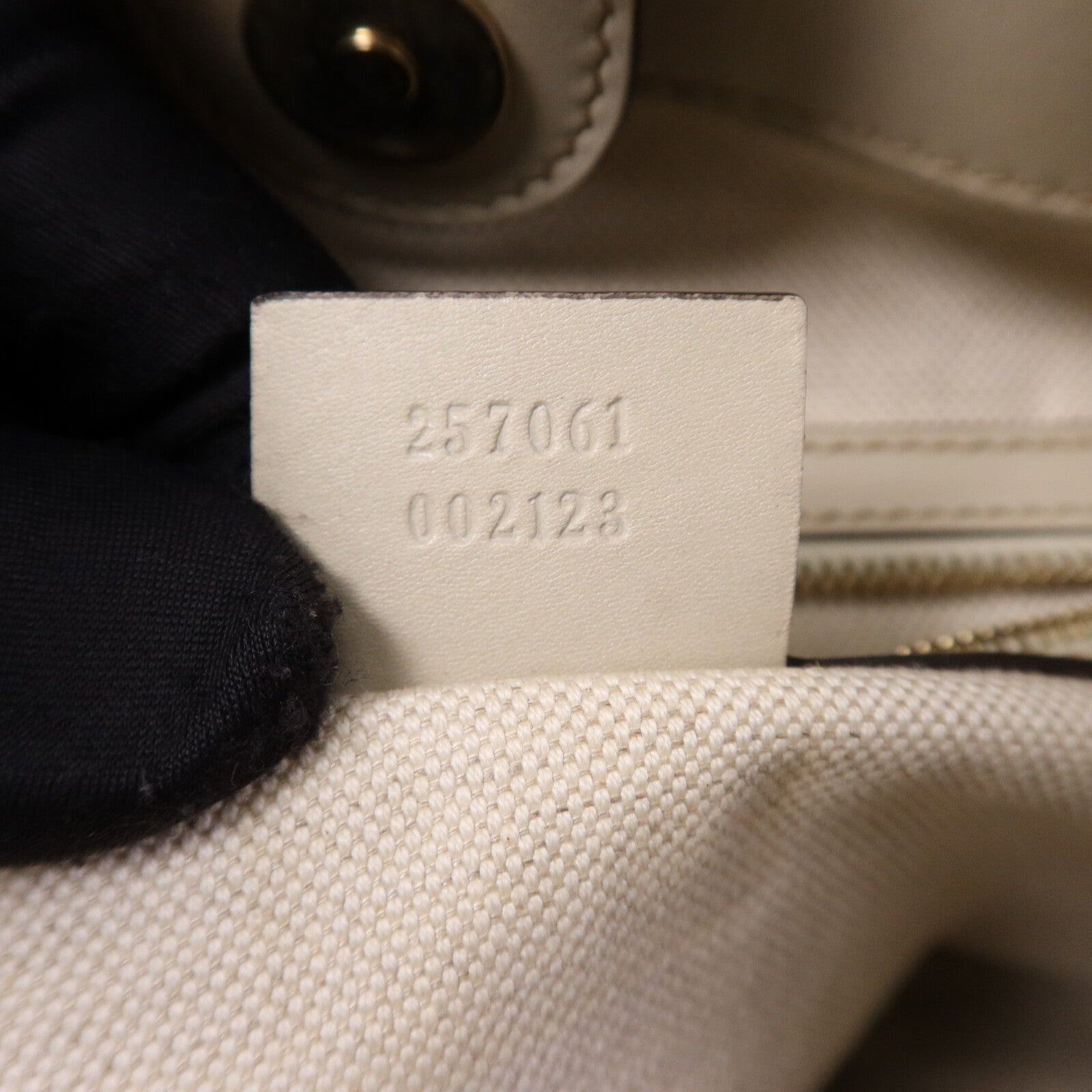 GUCCI 帆布Tote Bag金扣手挽袋