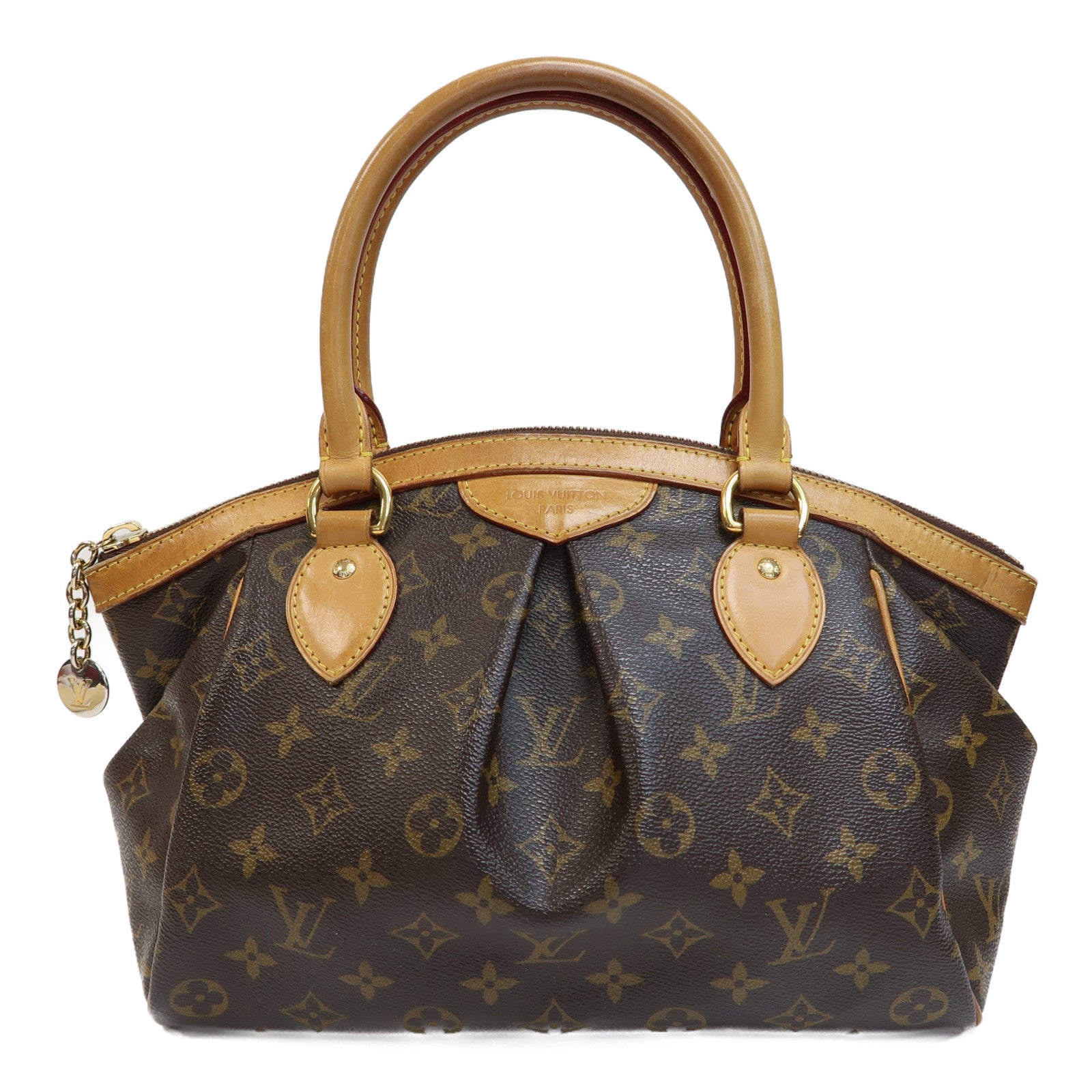 LOUIS VUITTON Monogram Tivoli PM金扣手挽袋啡色