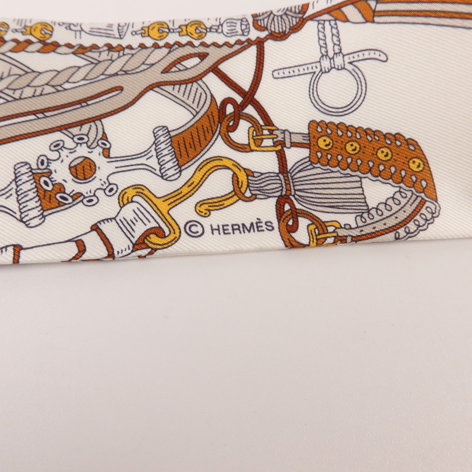HERMES 絲質Twilly絲巾