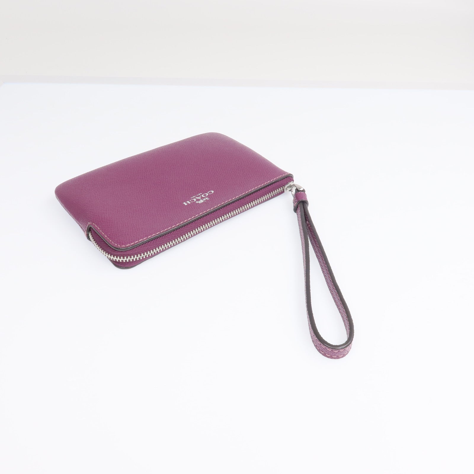COACH 牛皮皮革Wallet銀扣長錢包