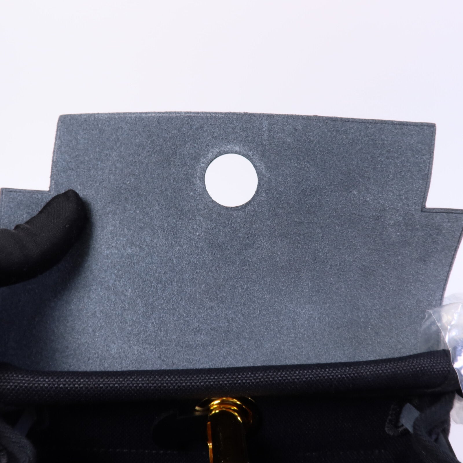 HERMES 帆布Mini Herbag肩背袋Nour