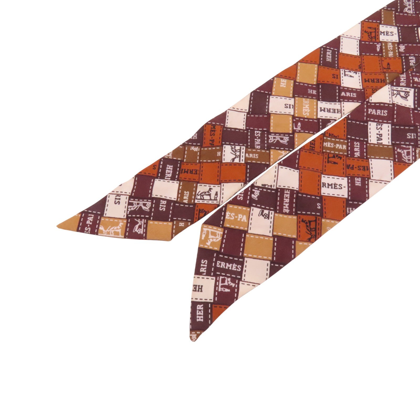 HERMES 絲質Twilly Scarf絲巾
