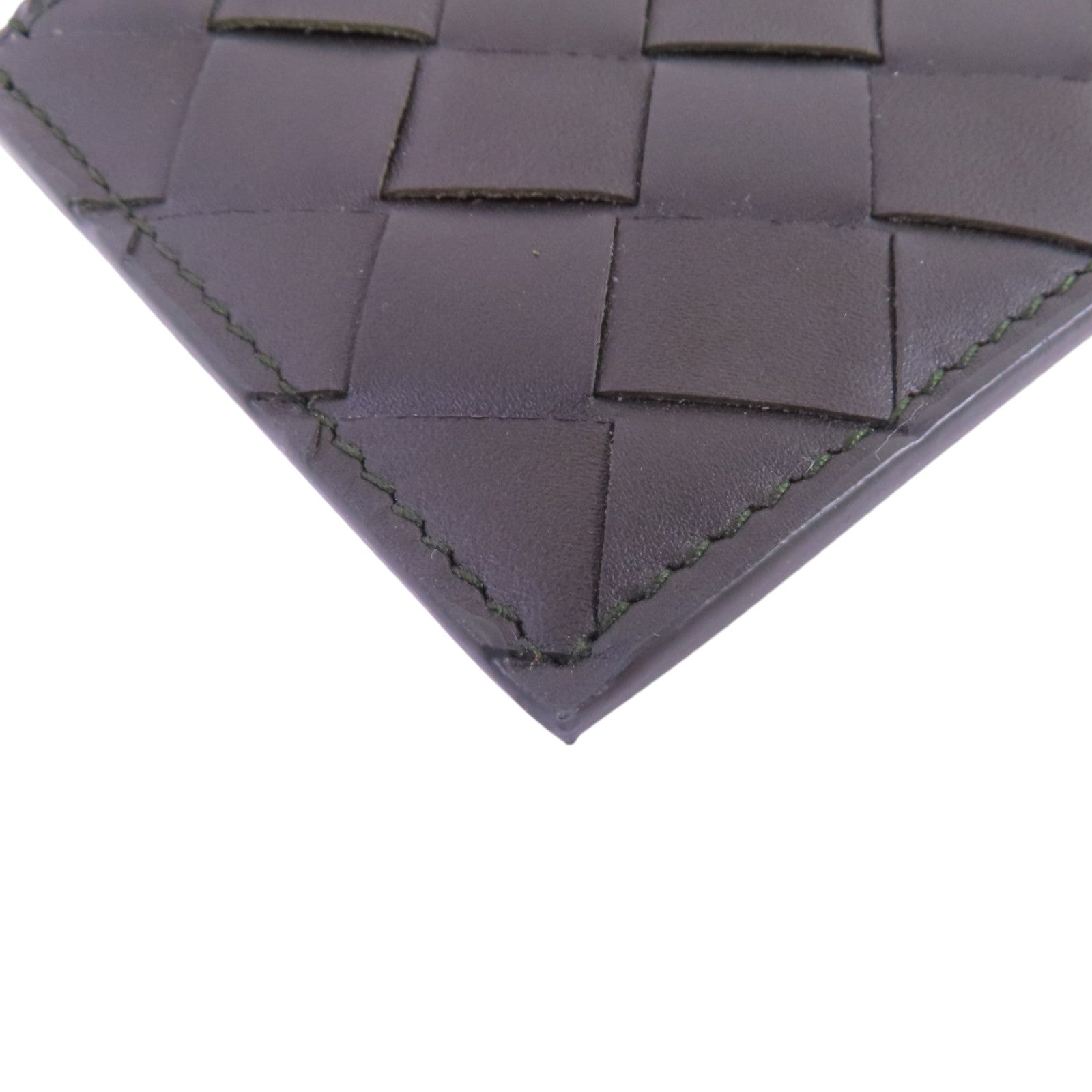 BOTTEGA VENETA 織紋皮革Card Case銀扣卡套