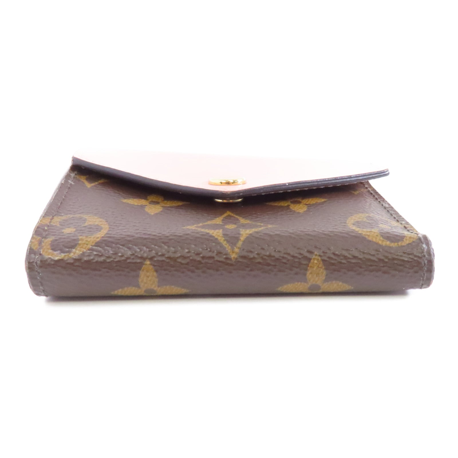 LOUIS VUITTON Monogram Zoe Wallet金扣錢包啡色/粉紅色