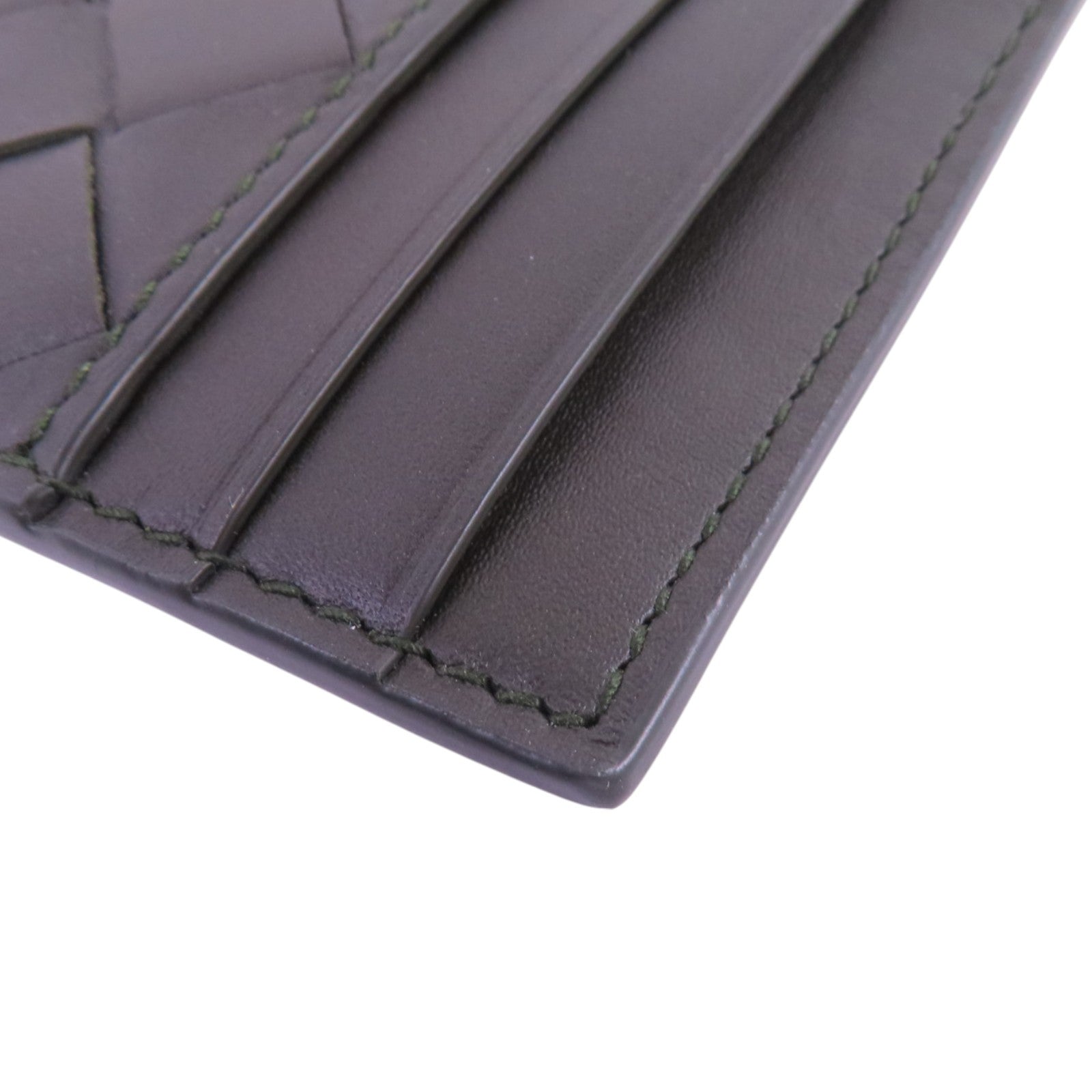 BOTTEGA VENETA 織紋皮革Card Case銀扣卡套