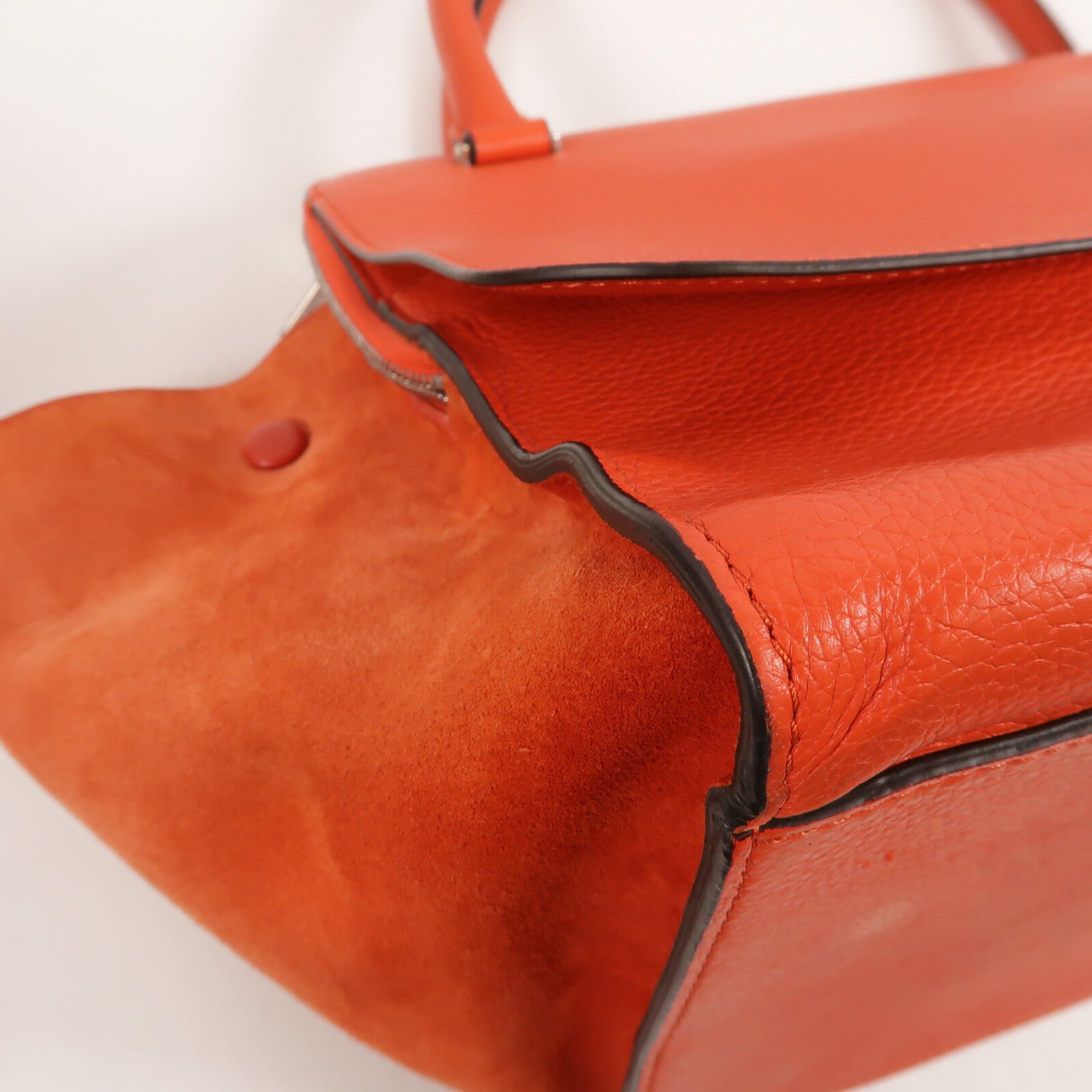CELINE 牛皮皮革Trapeze Medium手挽袋