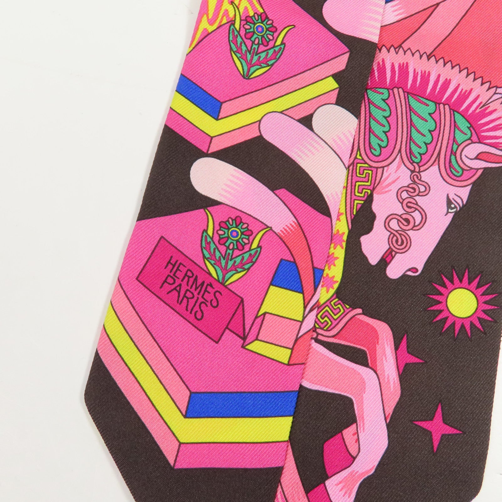 HERMES 絲質Twilly絲巾