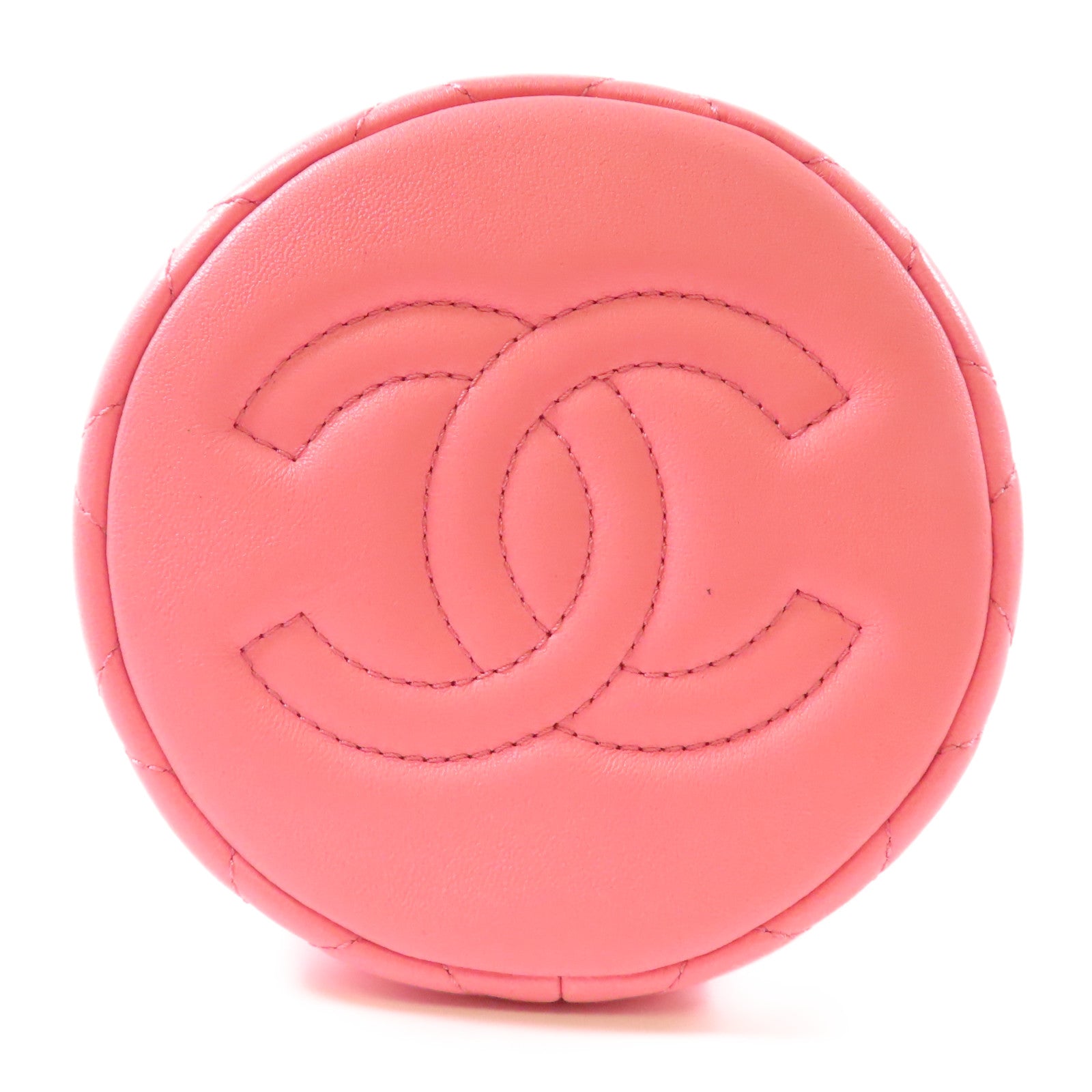 CHANEL 羊皮皮革Chain Shoulder 金扣鏈帶肩背袋