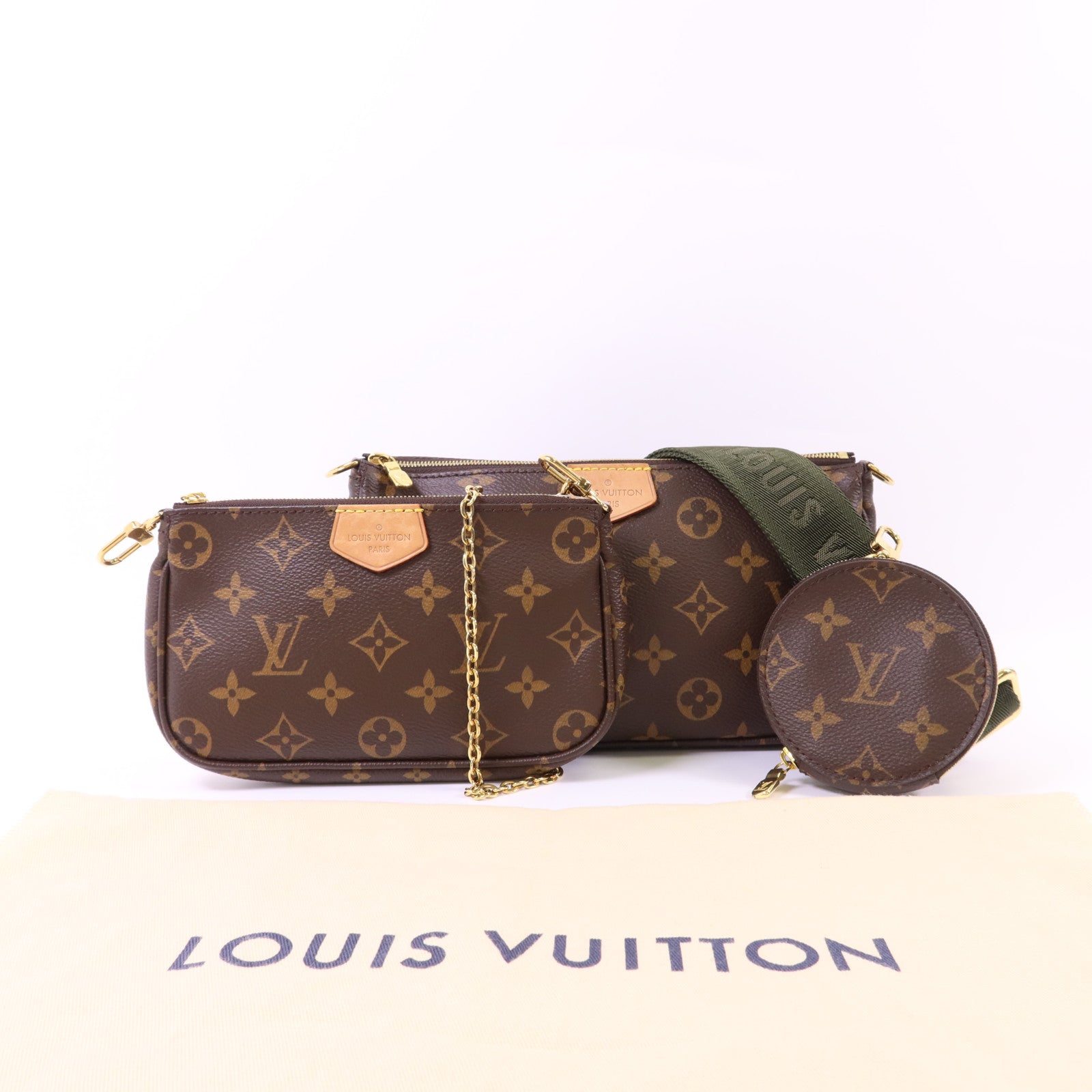 LOUIS VUITTON Monogram Multi Pochette Accessoires金扣肩背袋