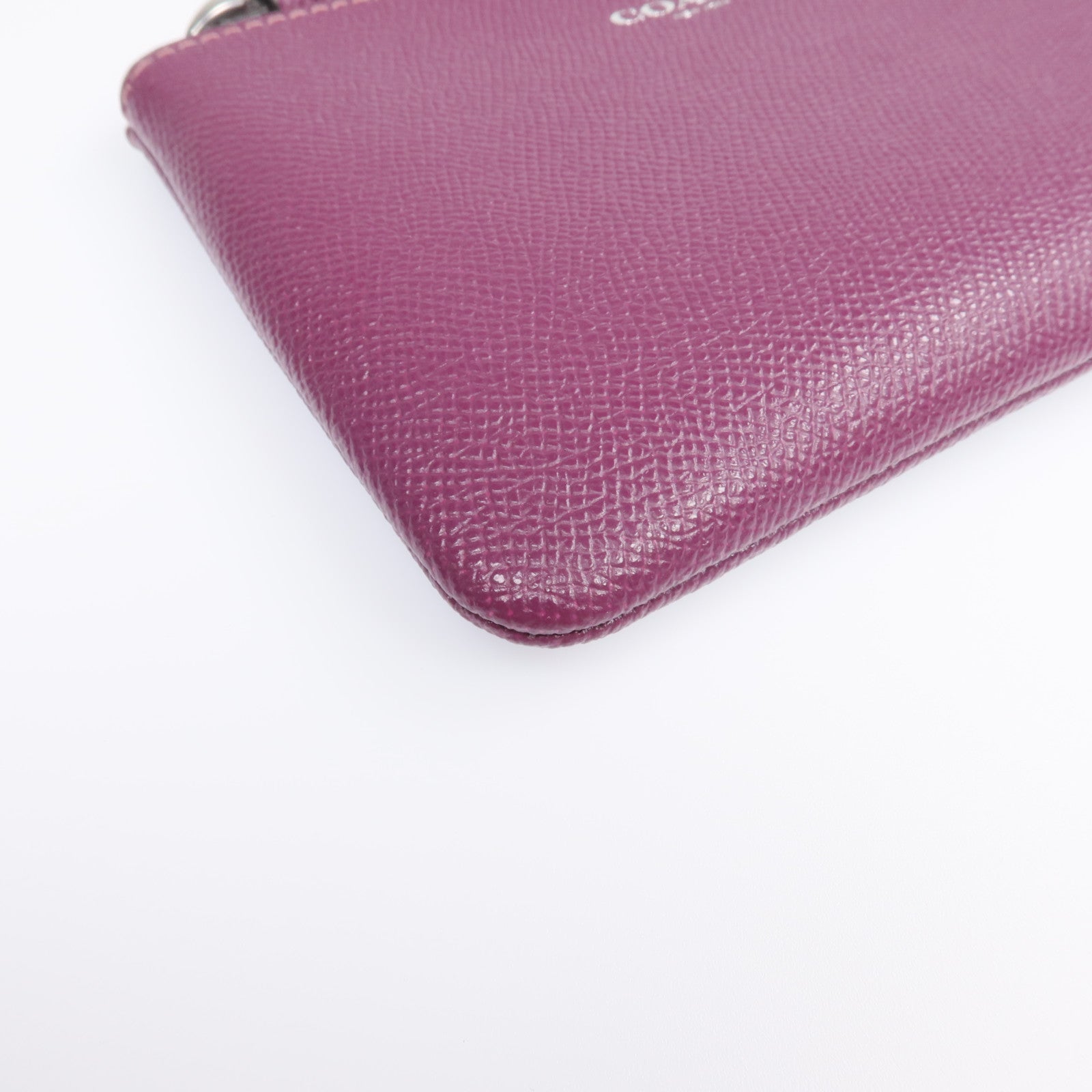 COACH 牛皮皮革Wallet銀扣長錢包