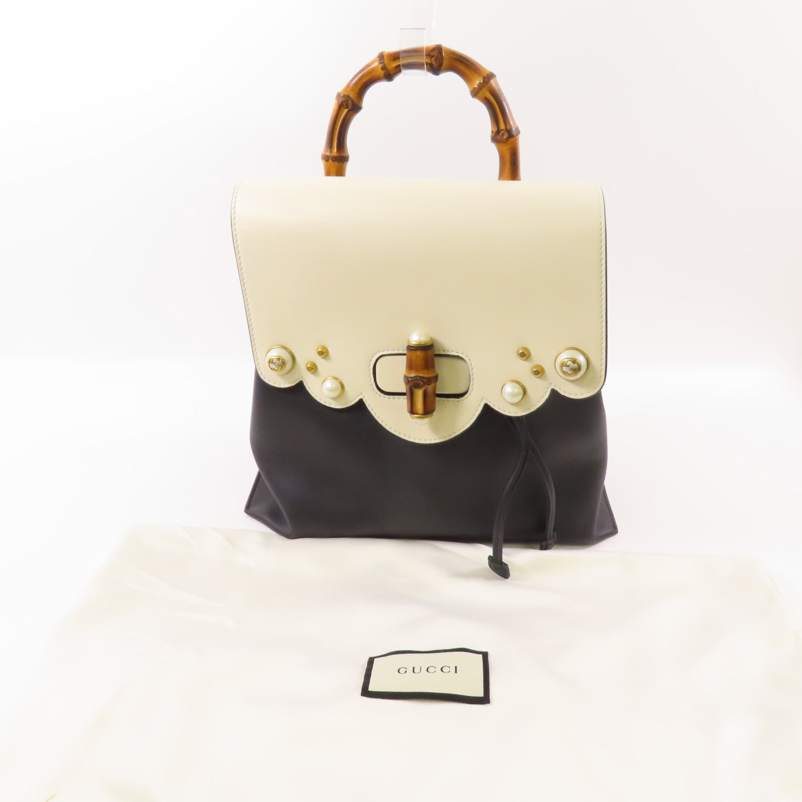 GUCCI 【激減優惠】牛皮皮革Backpack金扣背包