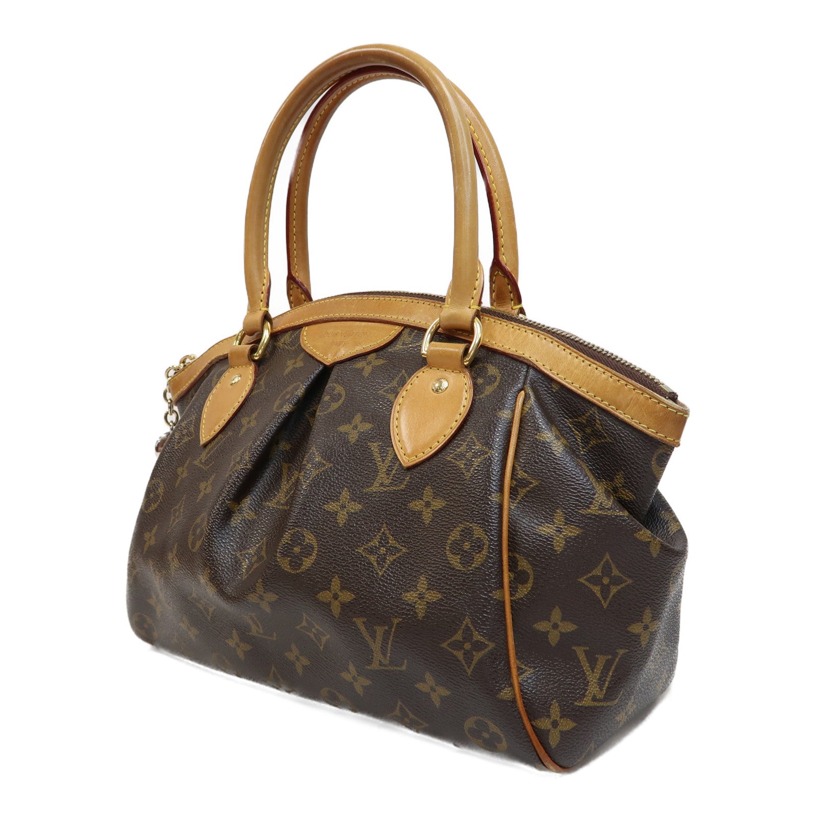 LOUIS VUITTON Monogram Tivoli PM金扣手挽袋啡色