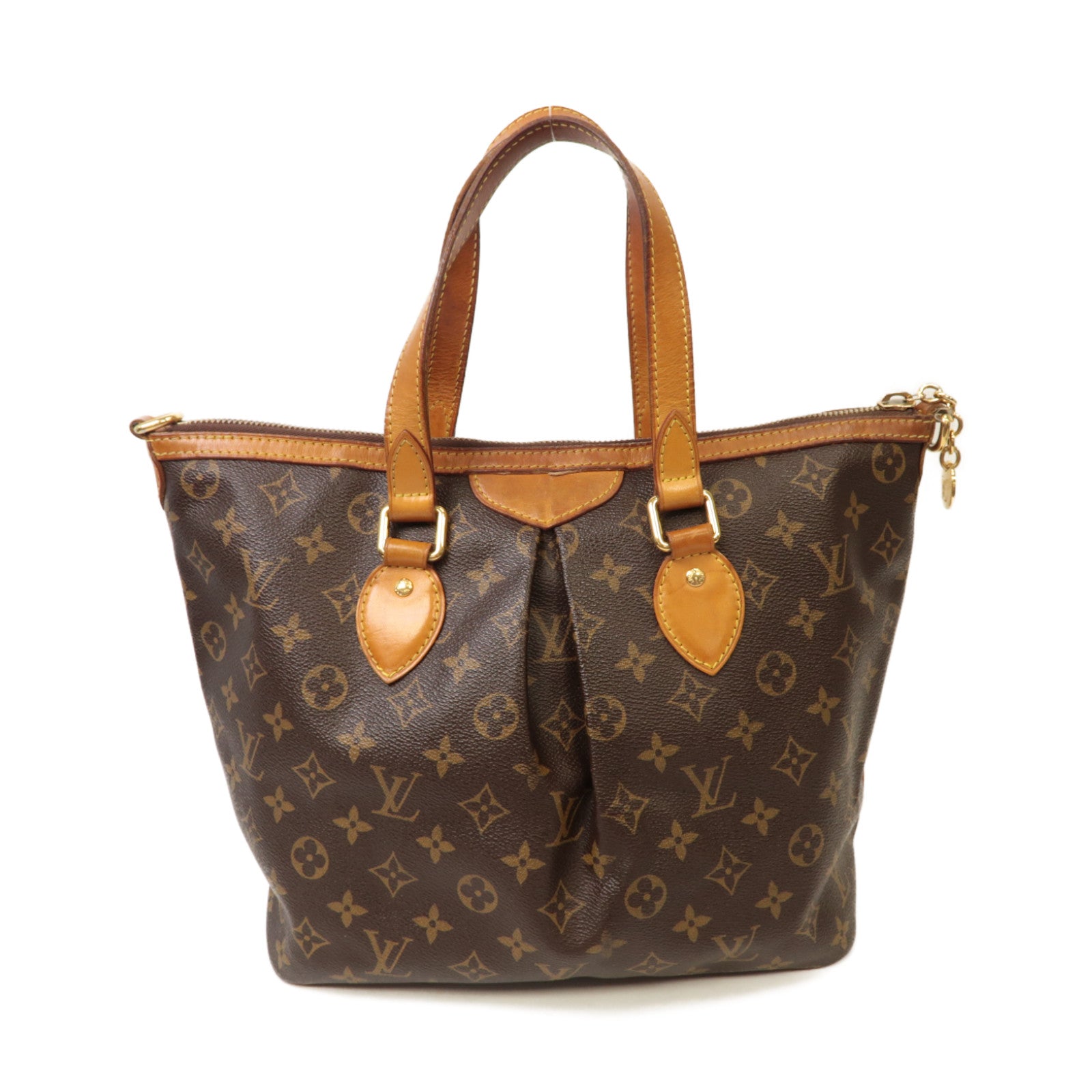 LOUIS VUITTON 【激減優惠】Monogram Palermo PM金扣手挽肩背兩用袋啡色