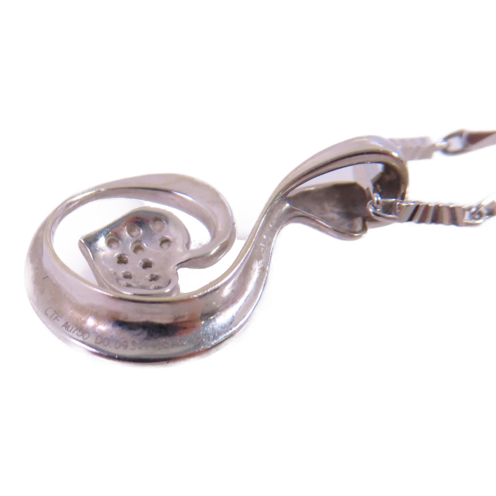 JEWELRY 【激減優惠】18K白金/0.09ct鑽石Diamond Necklace項鏈