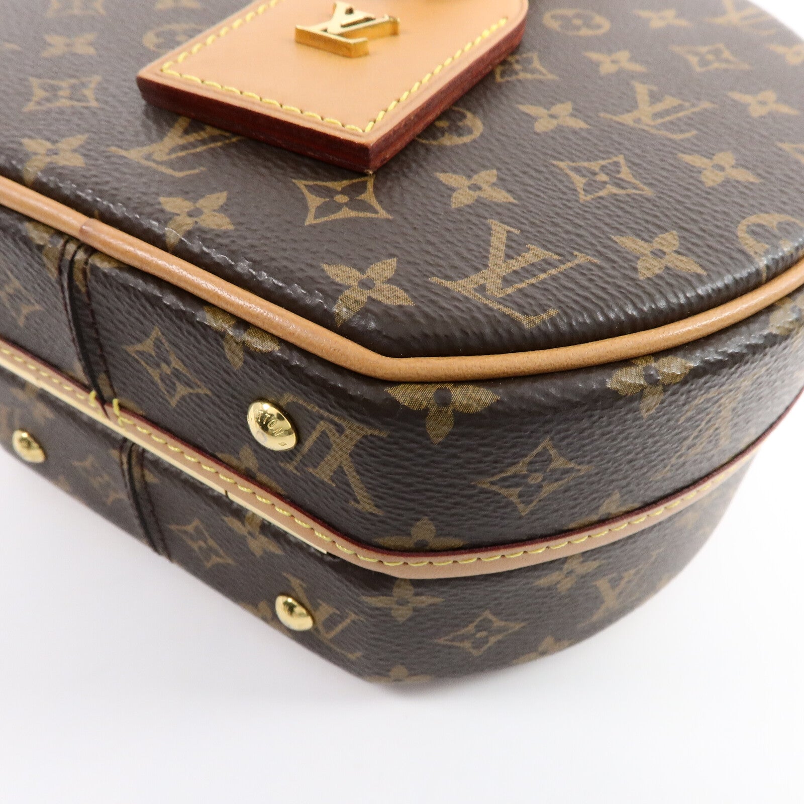 LOUIS VUITTON Monogram Petite Boite Chapeau金扣手挽肩背兩用袋
