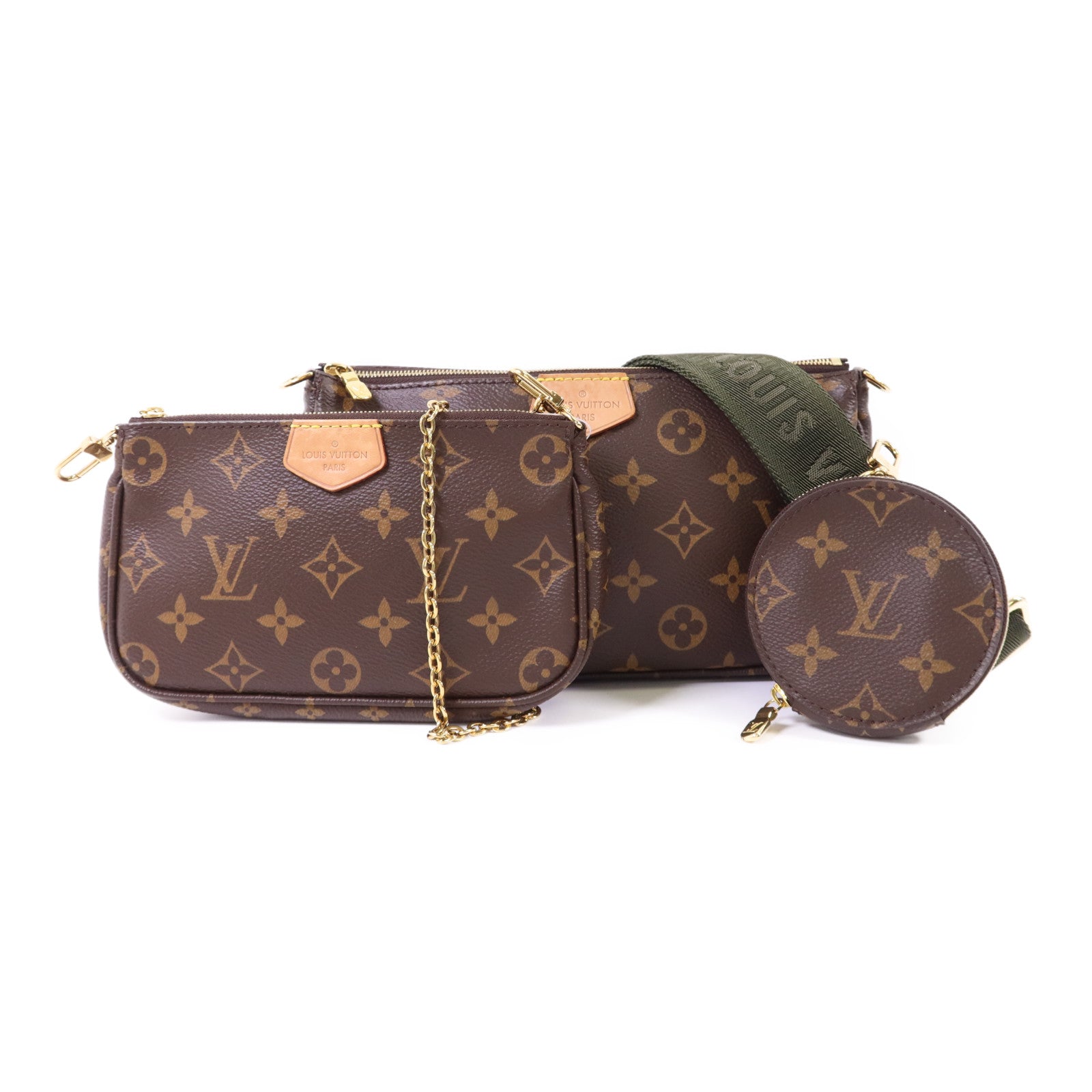 LOUIS VUITTON Monogram Multi Pochette Accessoires金扣肩背袋