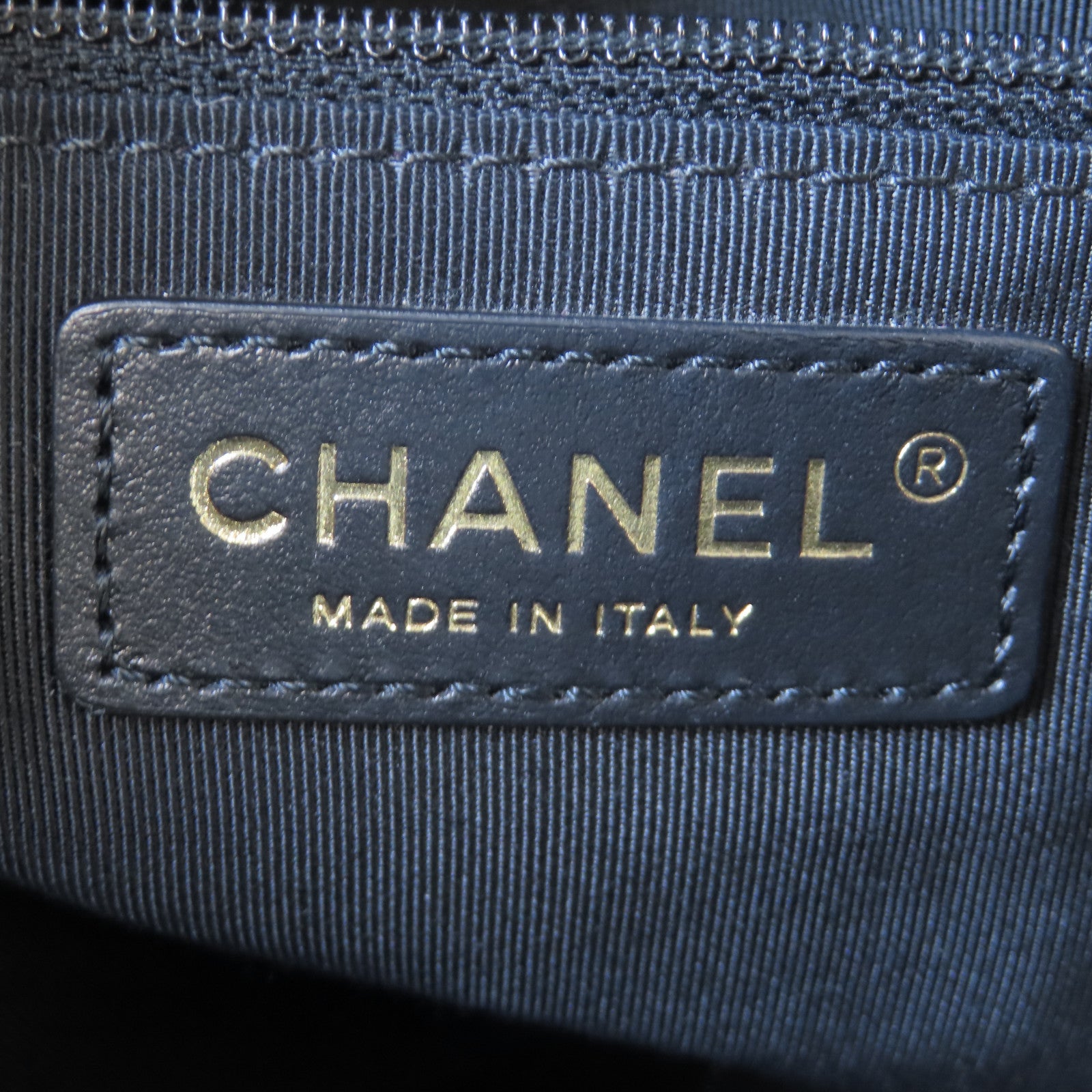 CHANEL 【激減優惠】菱格牛皮皮革Shoulder Bag金扣肩背袋灰色