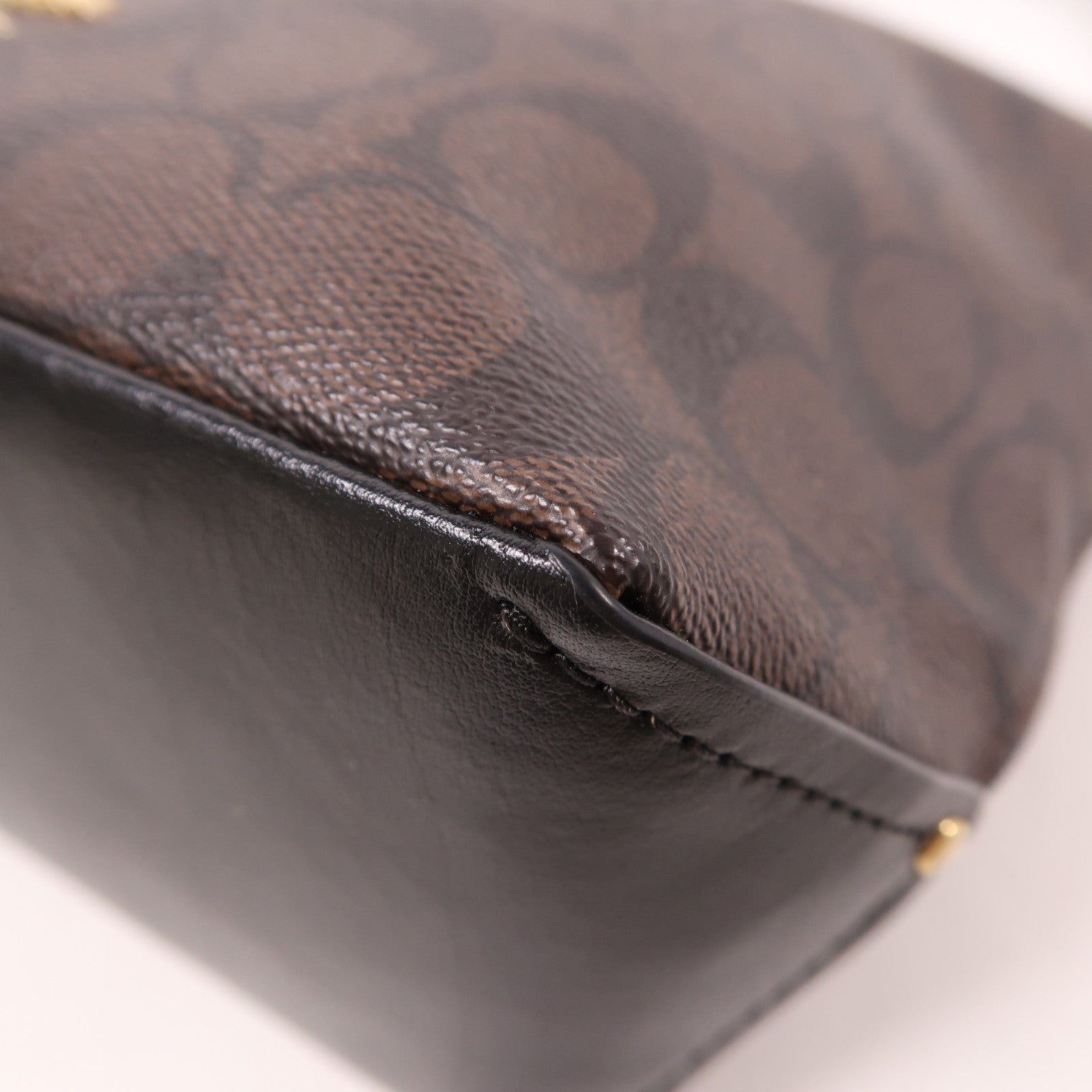 COACH 牛皮皮革Mini Abby Duffle金扣肩背袋