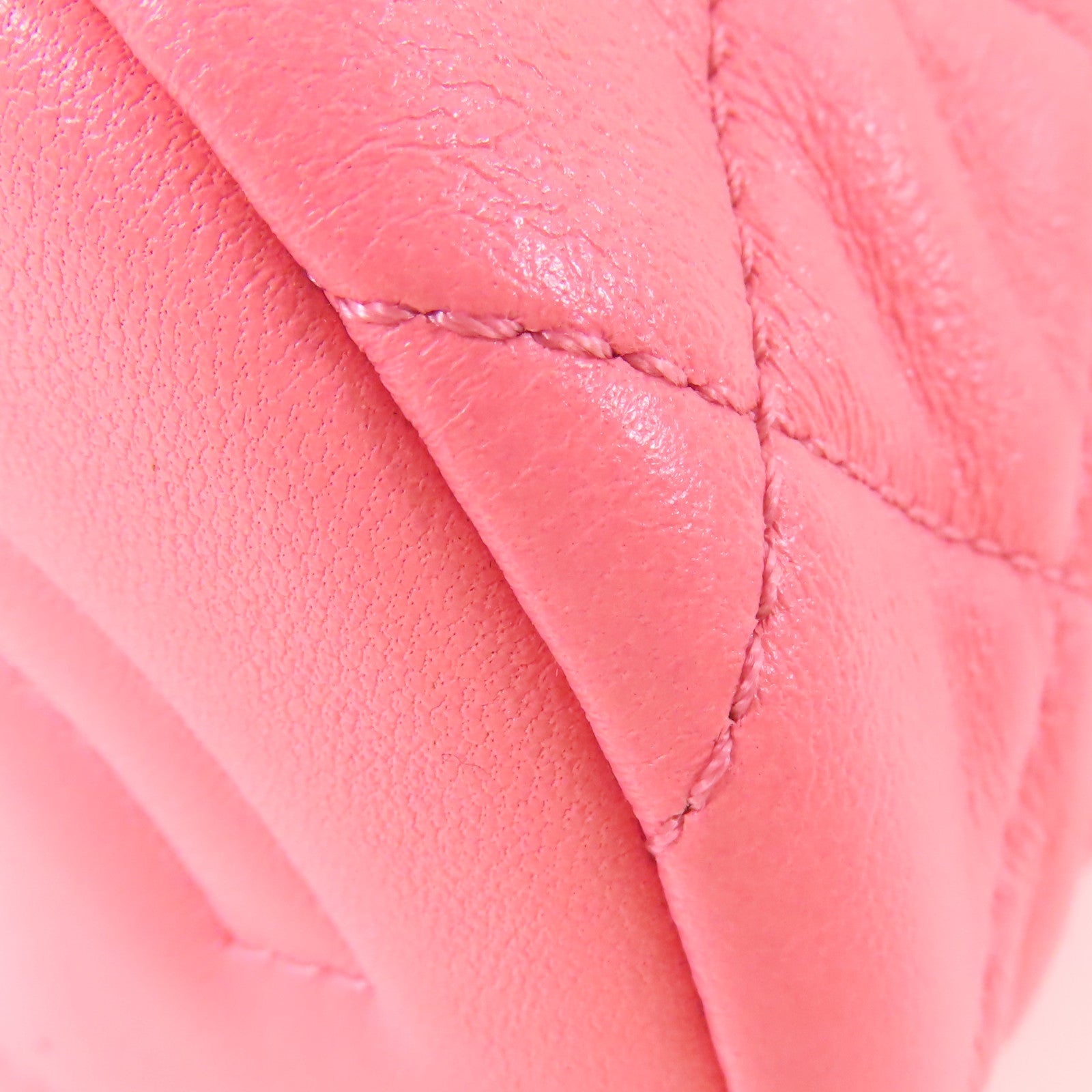 CHANEL 羊皮皮革Chain Shoulder 金扣鏈帶肩背袋