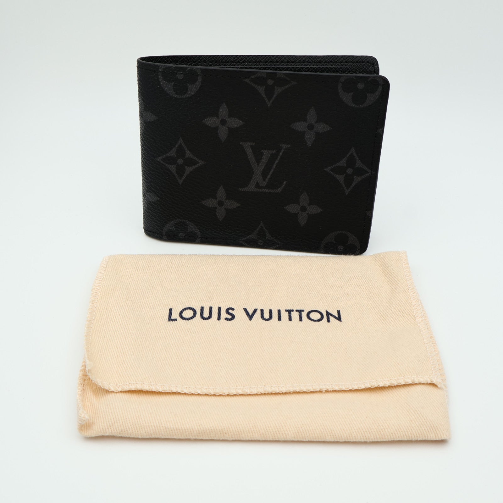 LOUIS VUITTON Monogram Eclipse Multiple錢包