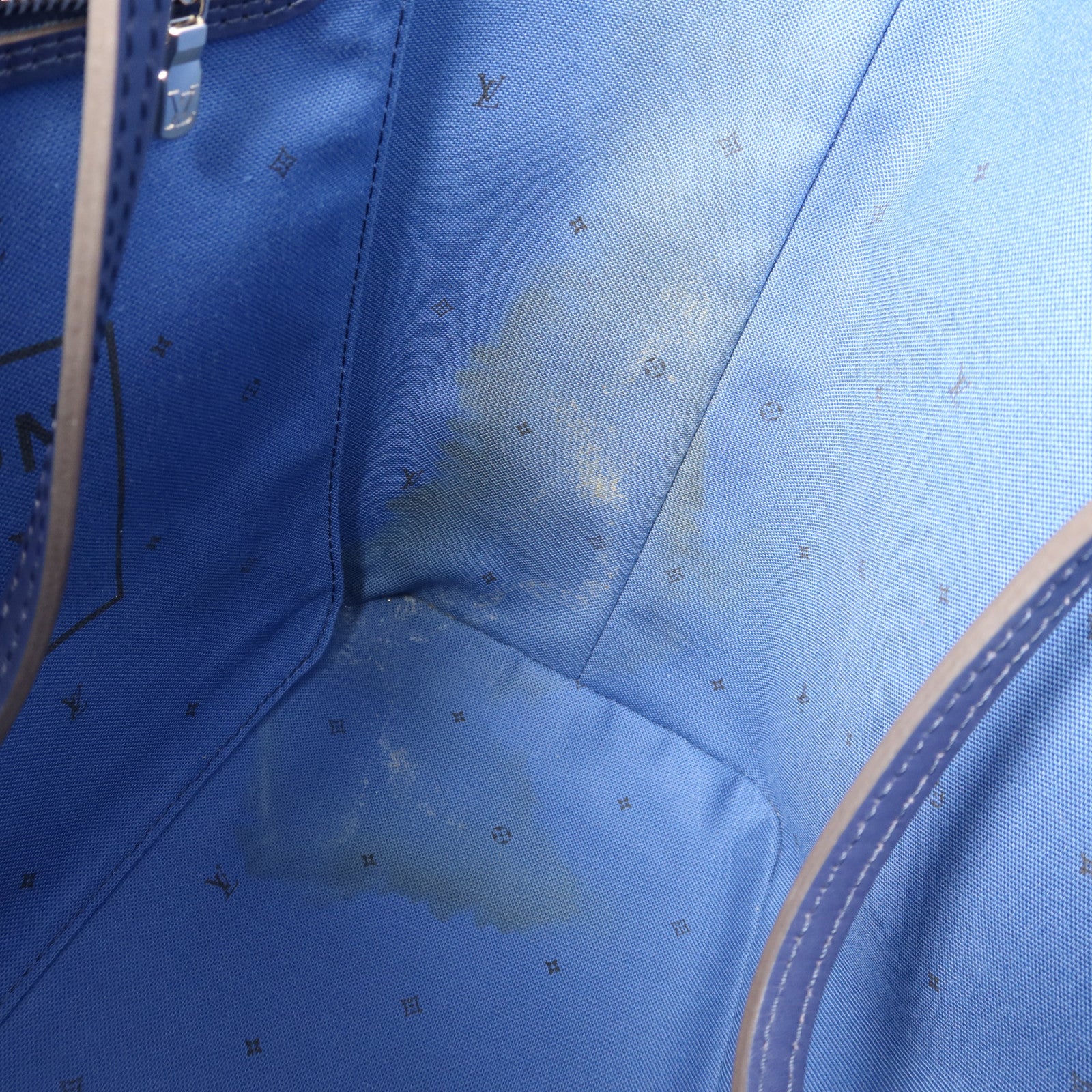 LOUIS VUITTON Monogram Escale Neverfull MM銀扣手挽袋