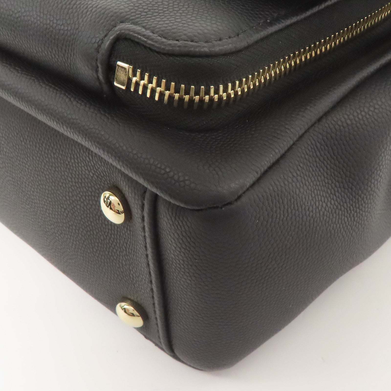CHANEL 牛皮皮革Affinity Bag金扣手挽肩背兩用袋