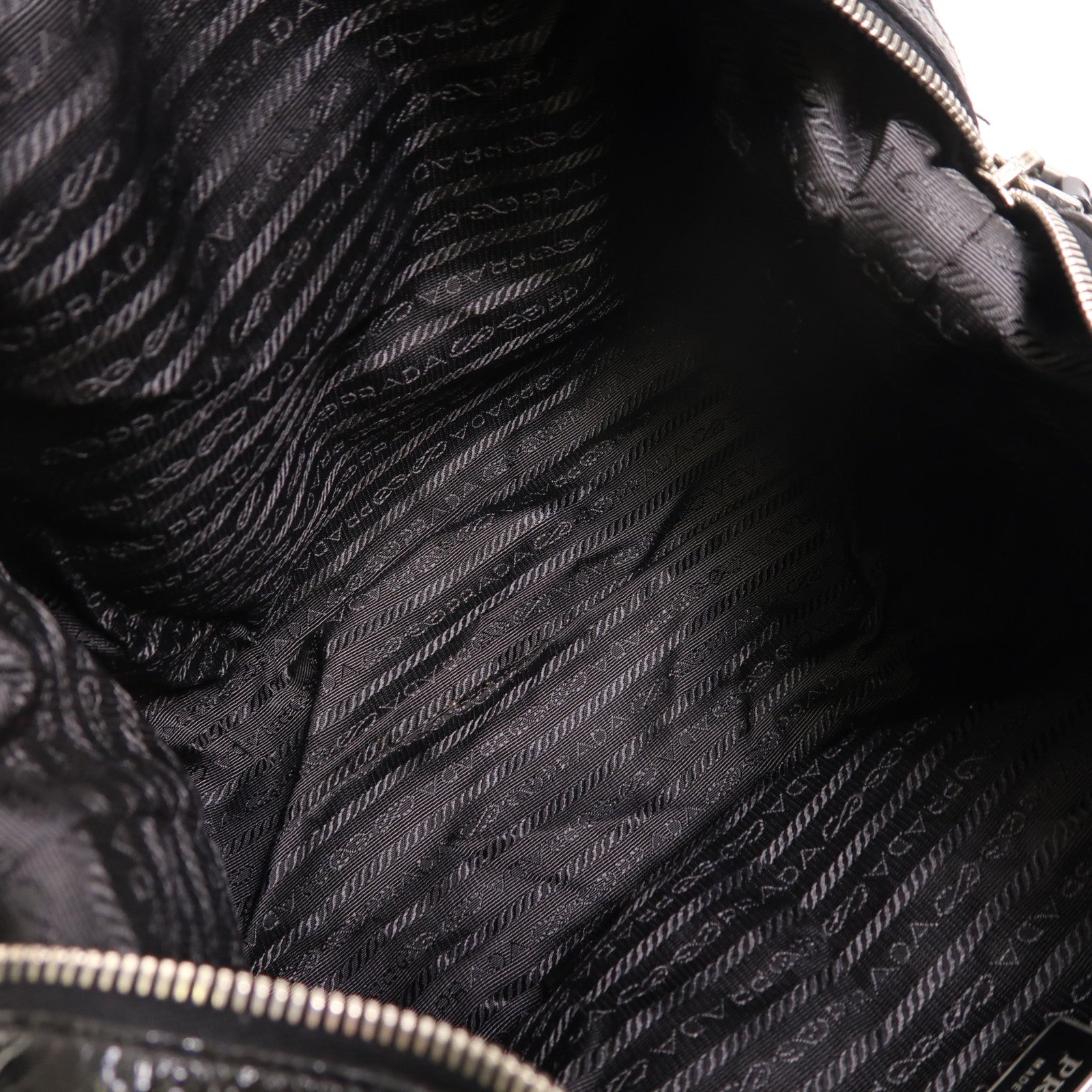 PRADA 尼龍2 Way Shoulder銀扣手挽肩背兩用袋