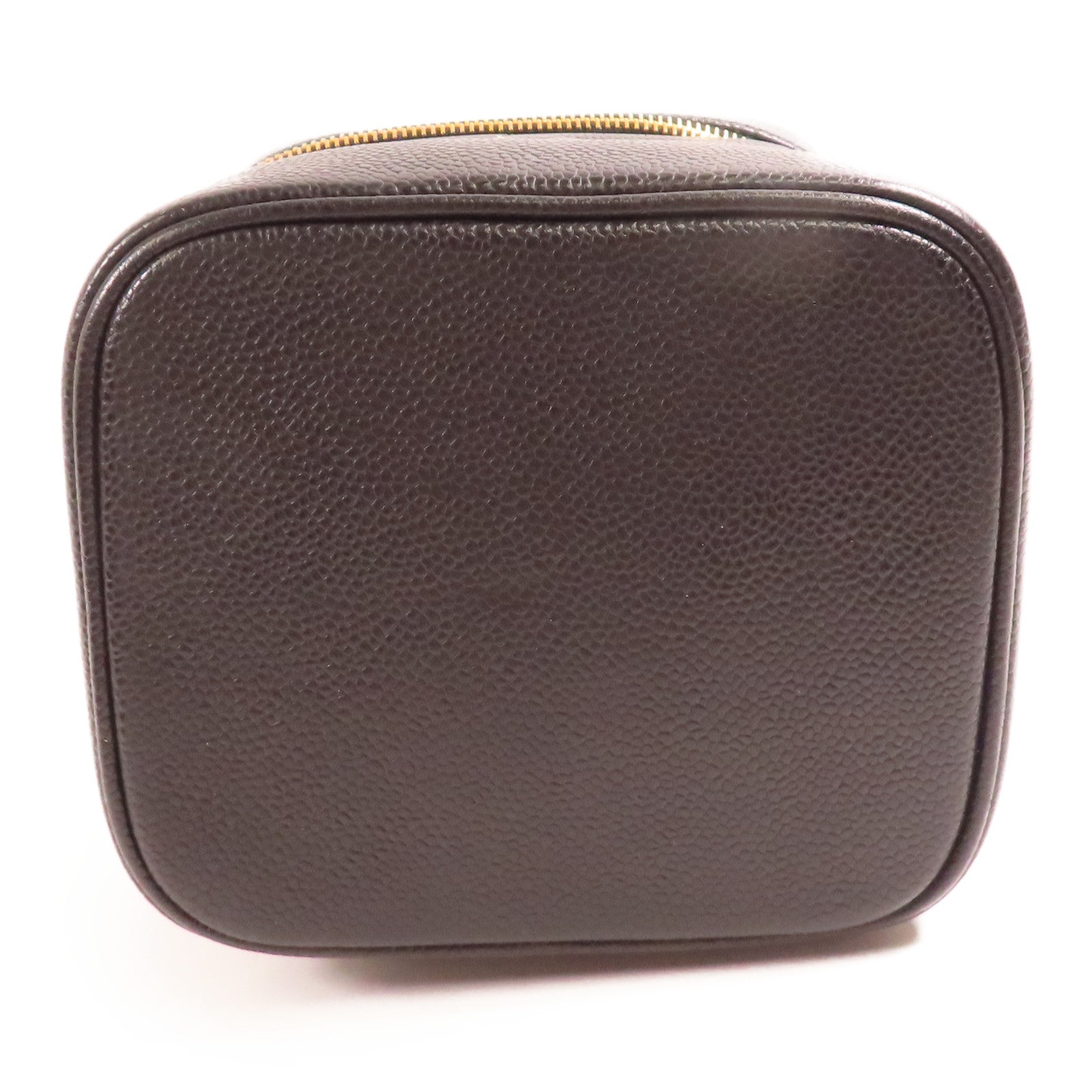 CHANEL 牛皮皮革Vanity金扣手挽袋