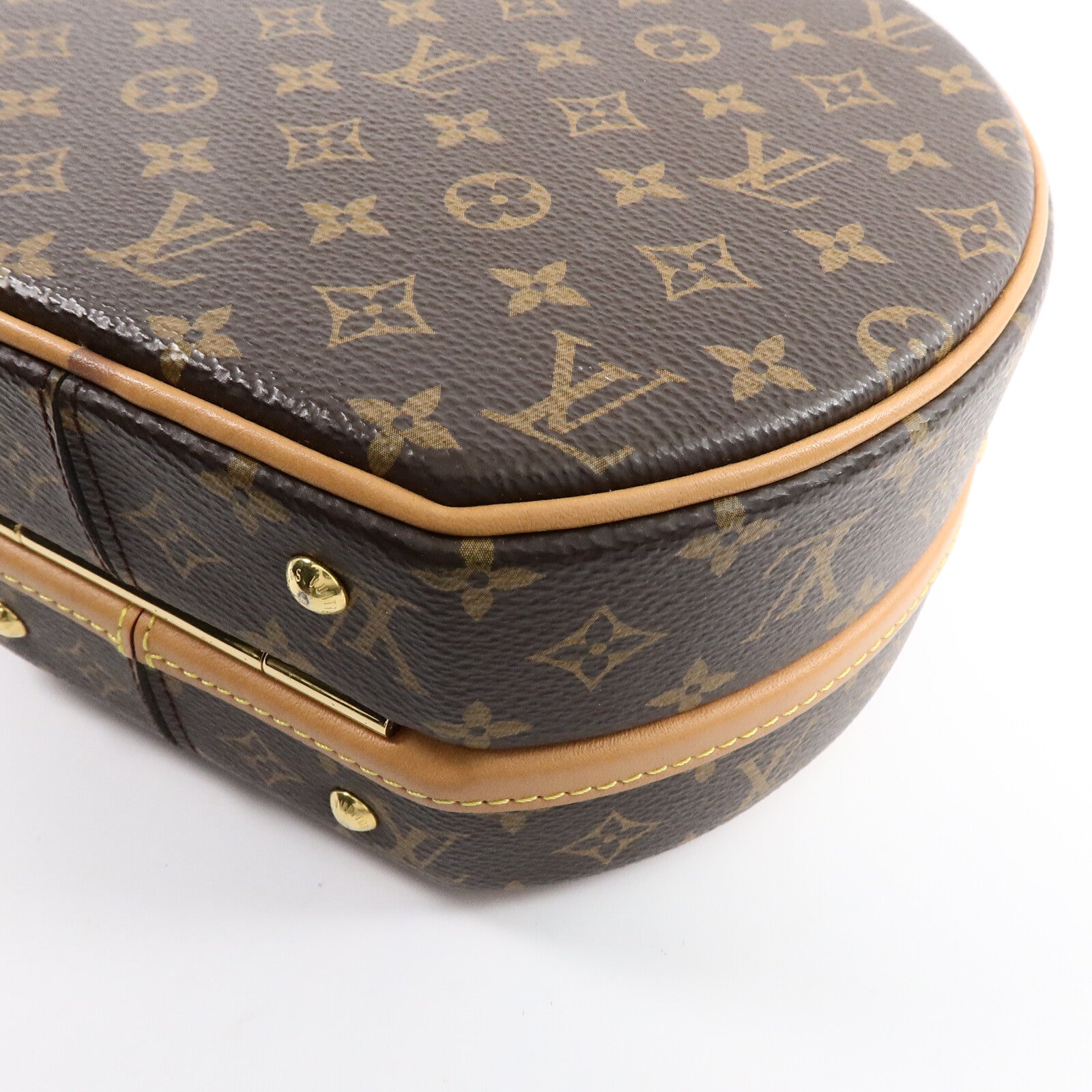LOUIS VUITTON Monogram Petite Boite Chapeau金扣手挽肩背兩用袋