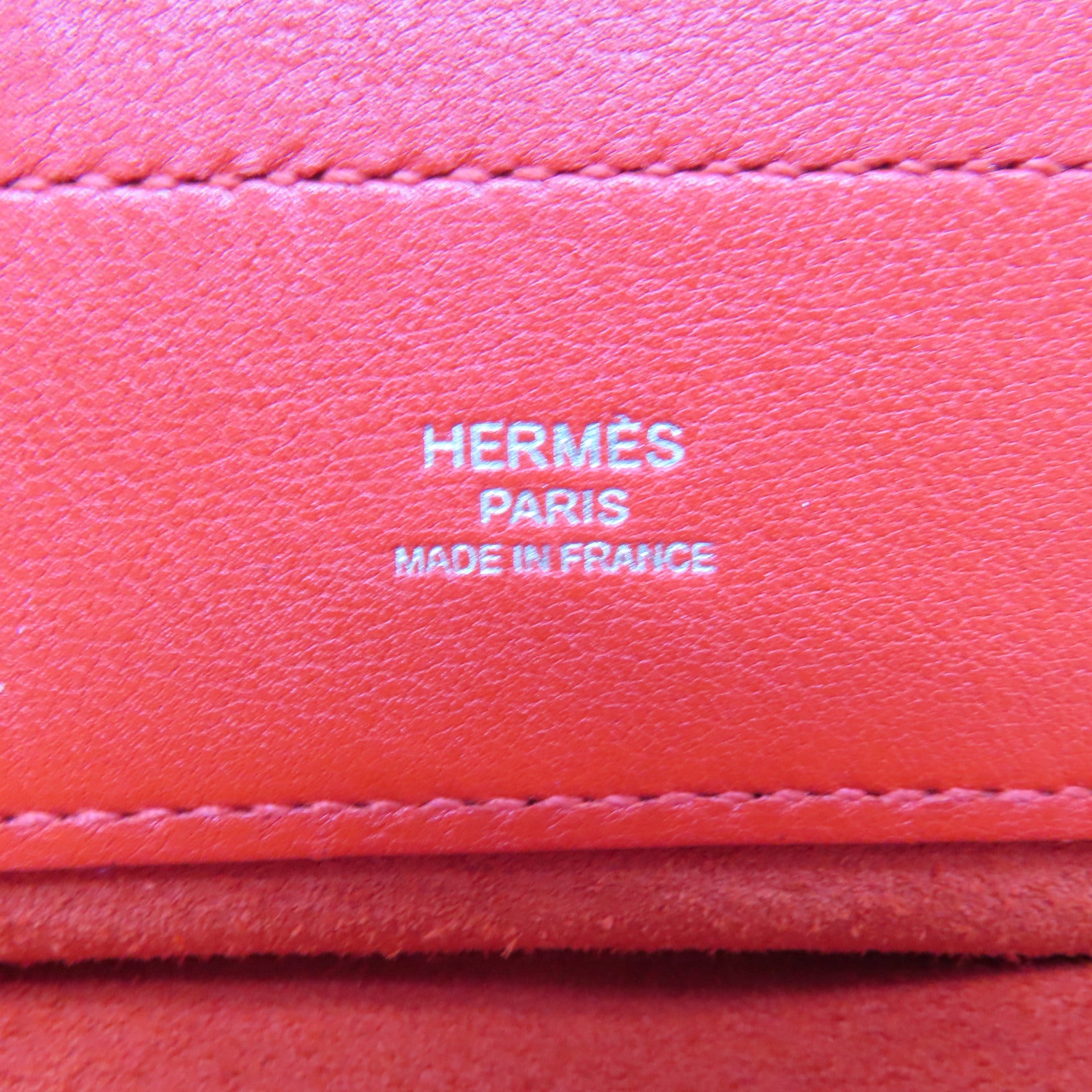 HERMES Veau Swift皮革Aline Mini銀扣肩背袋Rouge De Coeur/紅色