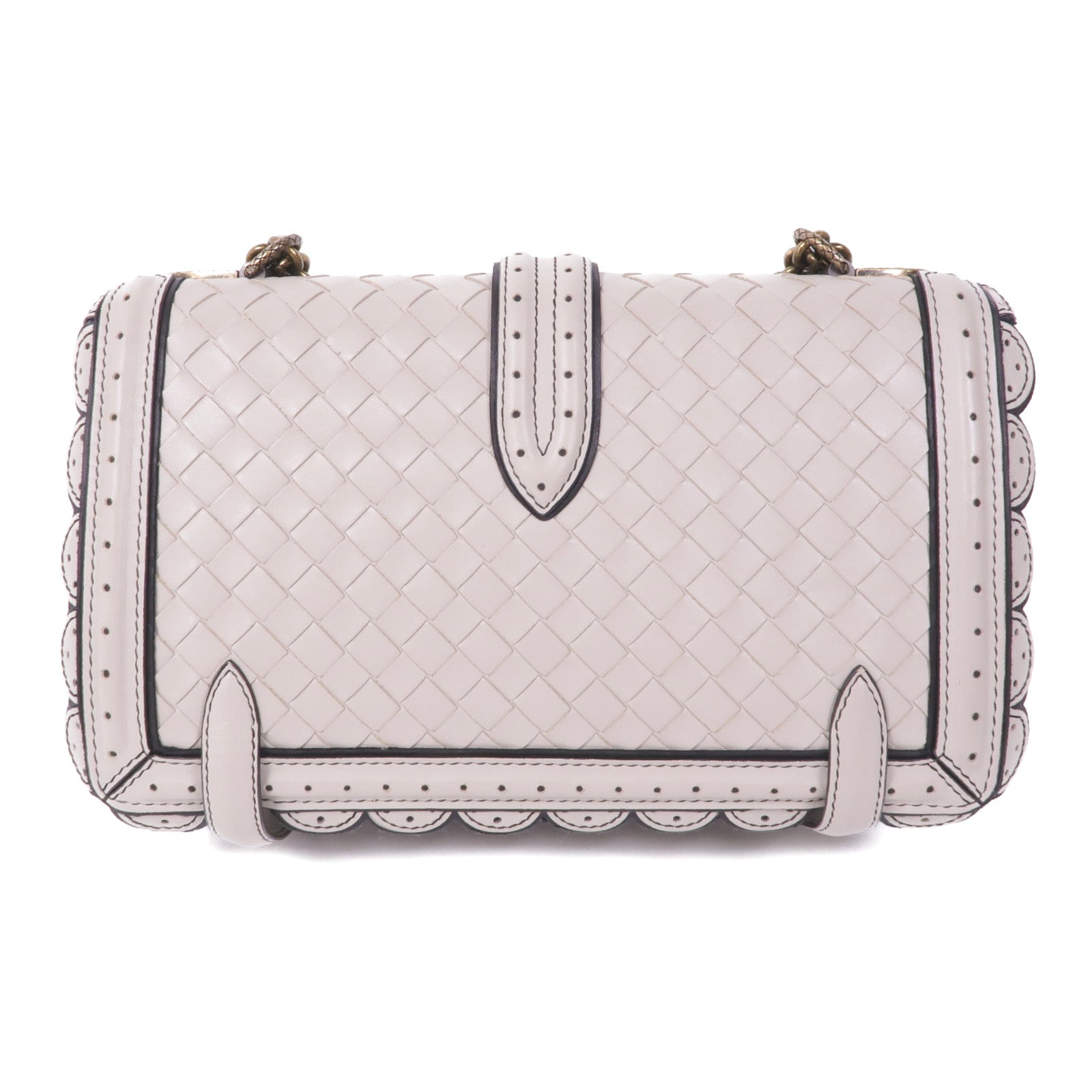 BOTTEGA VENETA 牛皮皮革Chain Shoulder Bag金扣鏈帶肩背袋