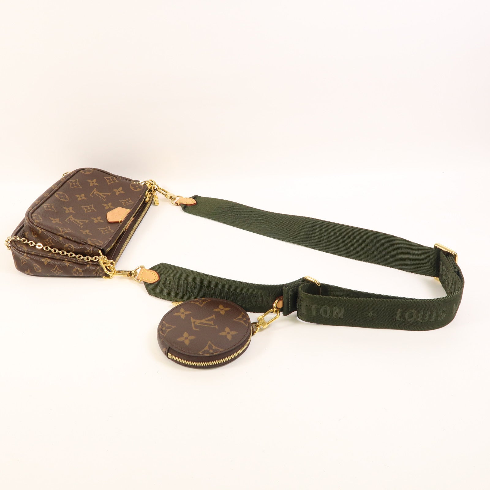 LOUIS VUITTON Monogram Multi Pochette Accessoires金扣肩背袋