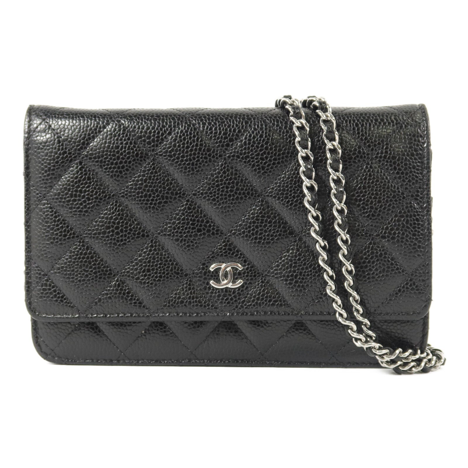CHANEL 牛皮皮革WOC Wallet On Chain鏈帶肩背袋